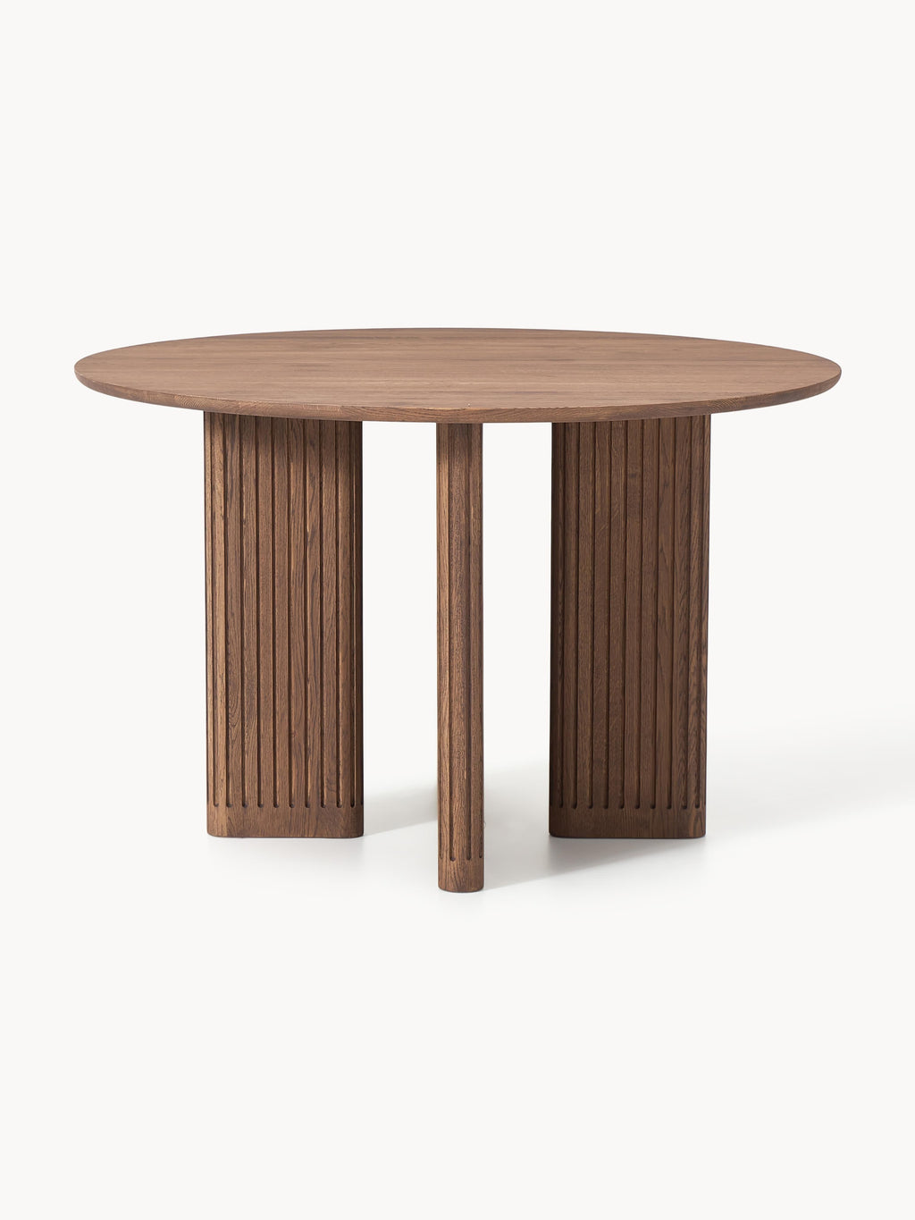 Jolka Round Oak Wood Dining Table, Ø 120 cm