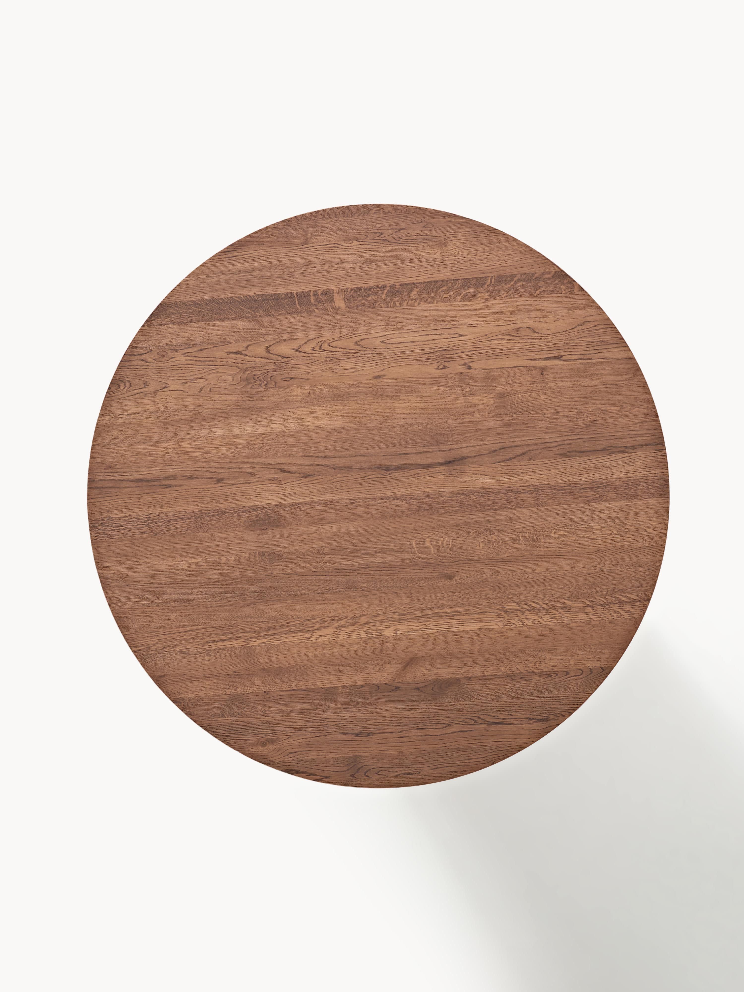 Jolka Round Oak Wood Dining Table, Ø 120 cm