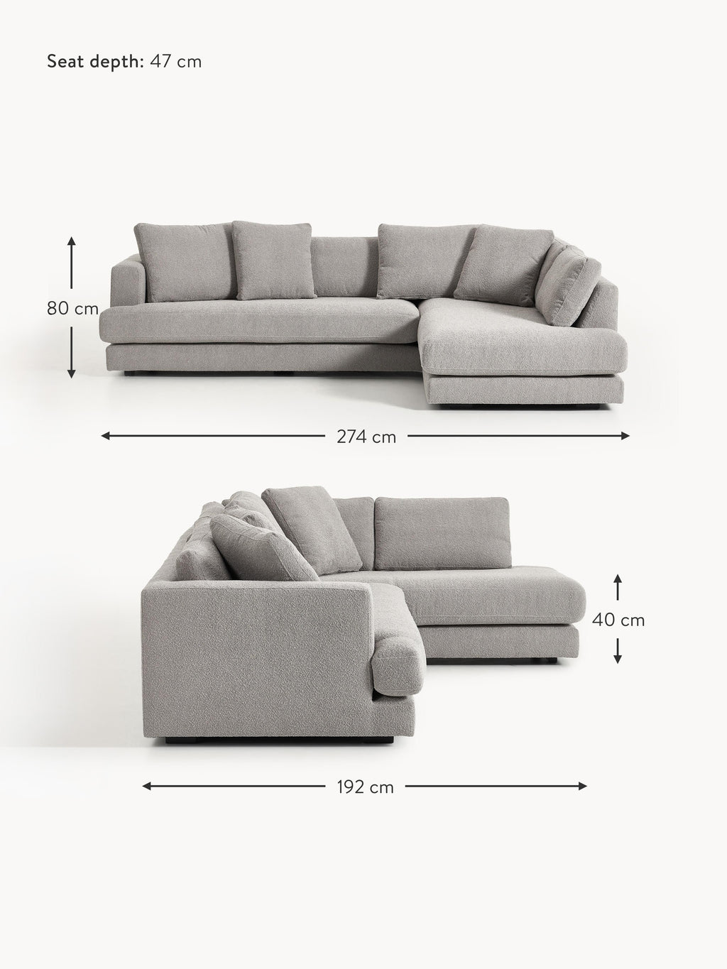 Tribeca Bouclé Corner Sofa