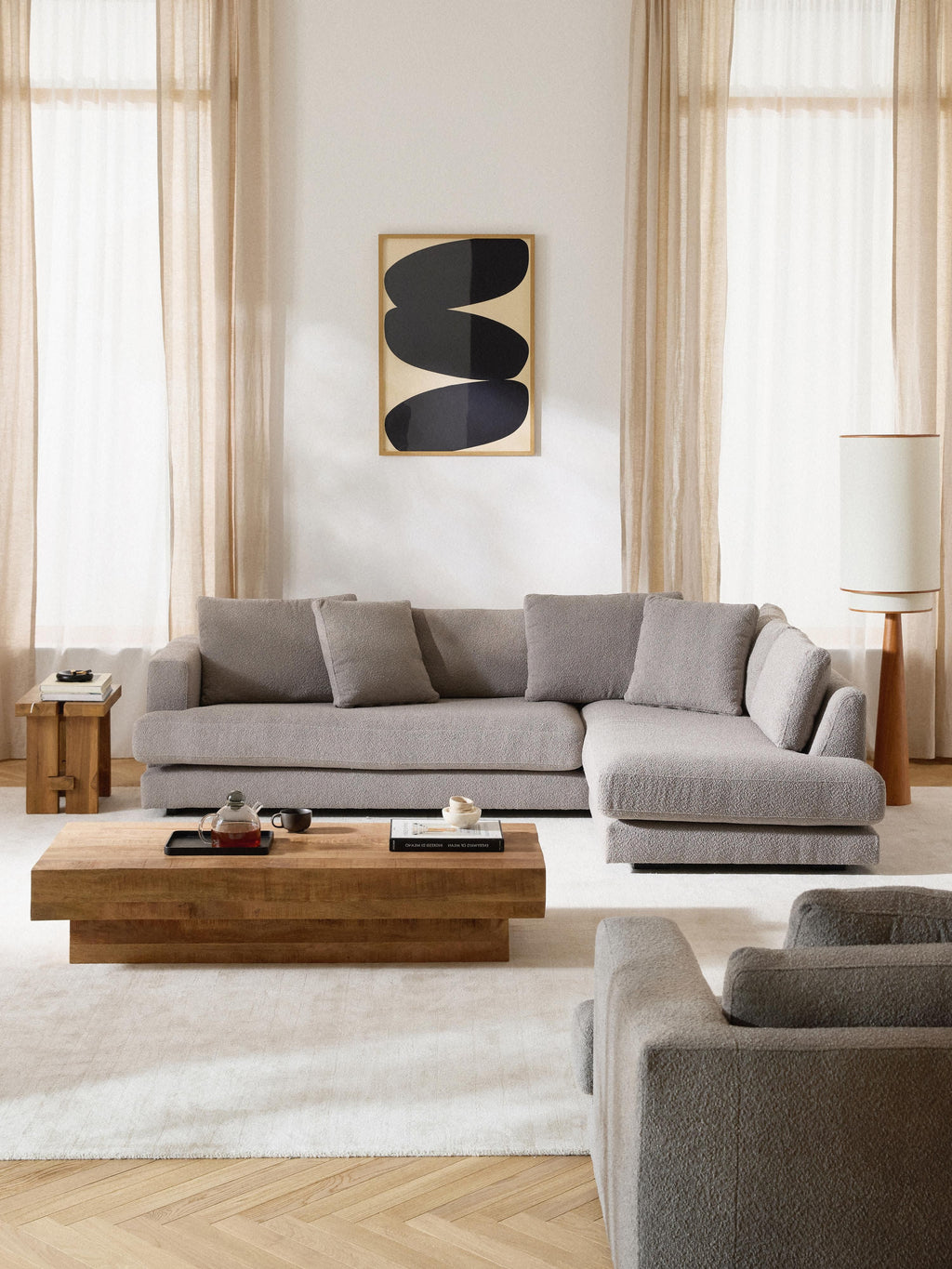 Tribeca Bouclé Corner Sofa