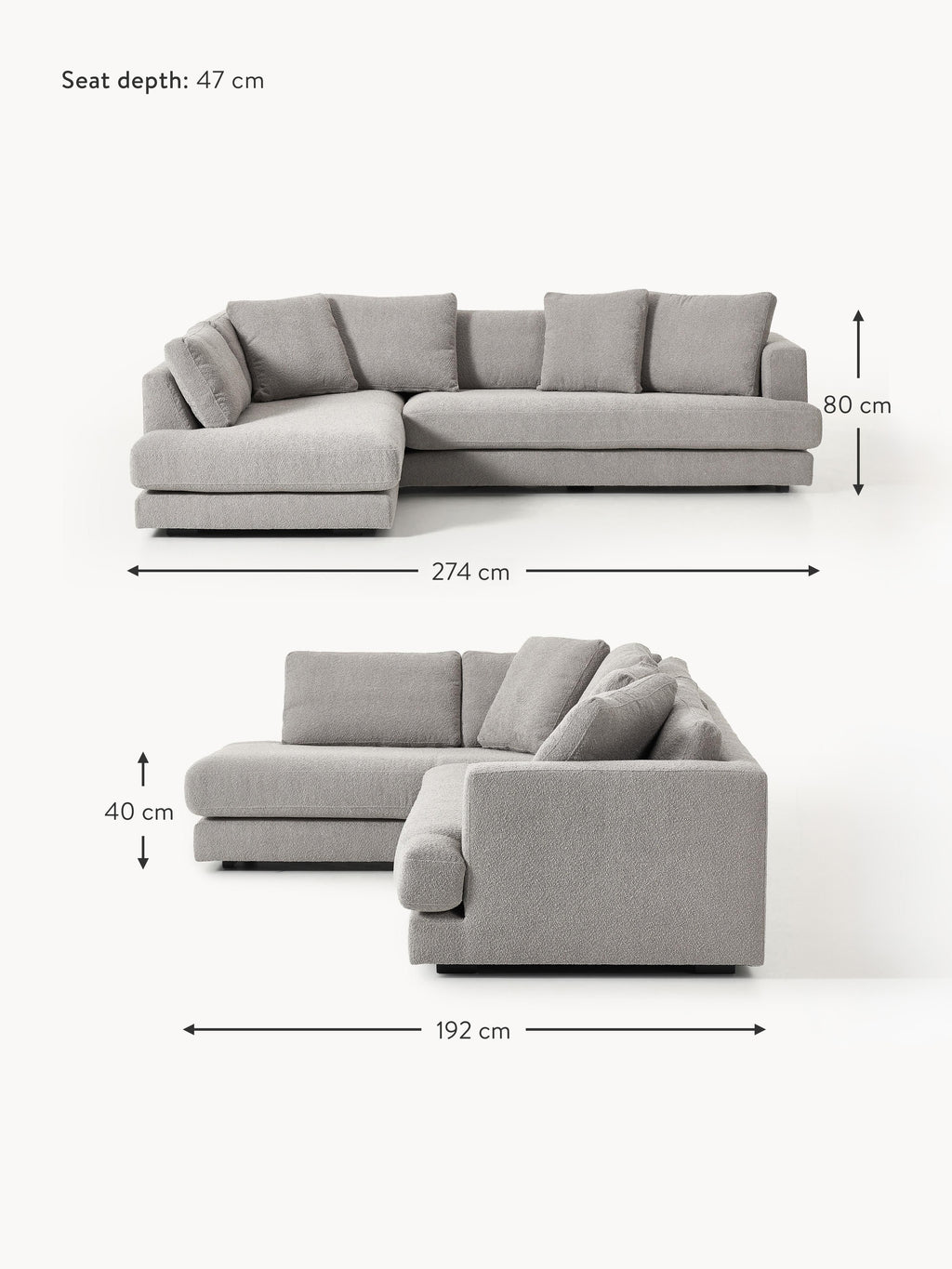 Tribeca Bouclé Corner Sofa