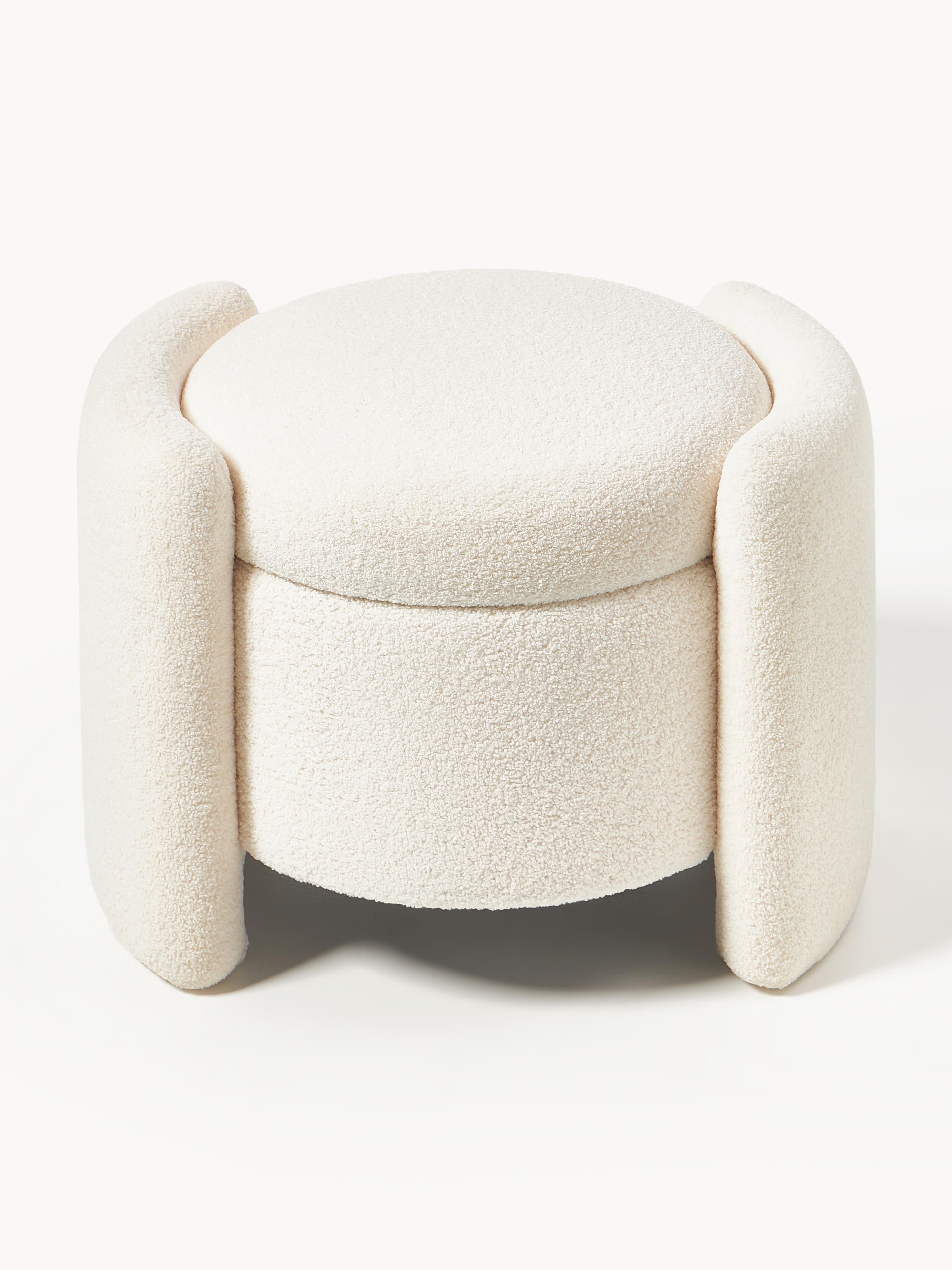 Benji Teddy Upholstered Stool with Storage Space