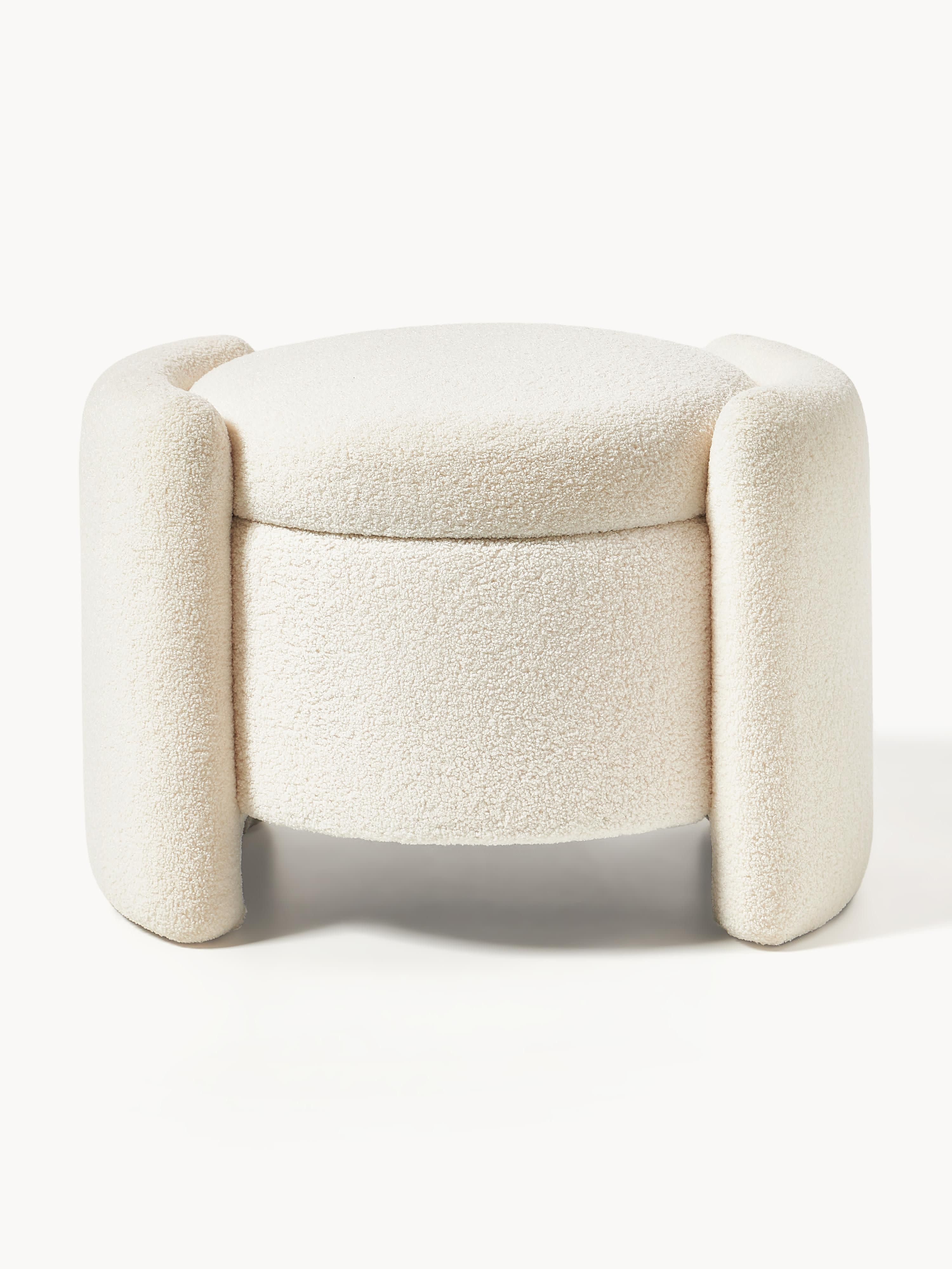 Benji Teddy Upholstered Stool with Storage Space