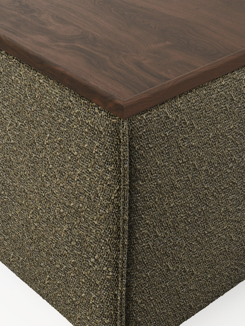 Lennon Bouclé Ottoman with Storage