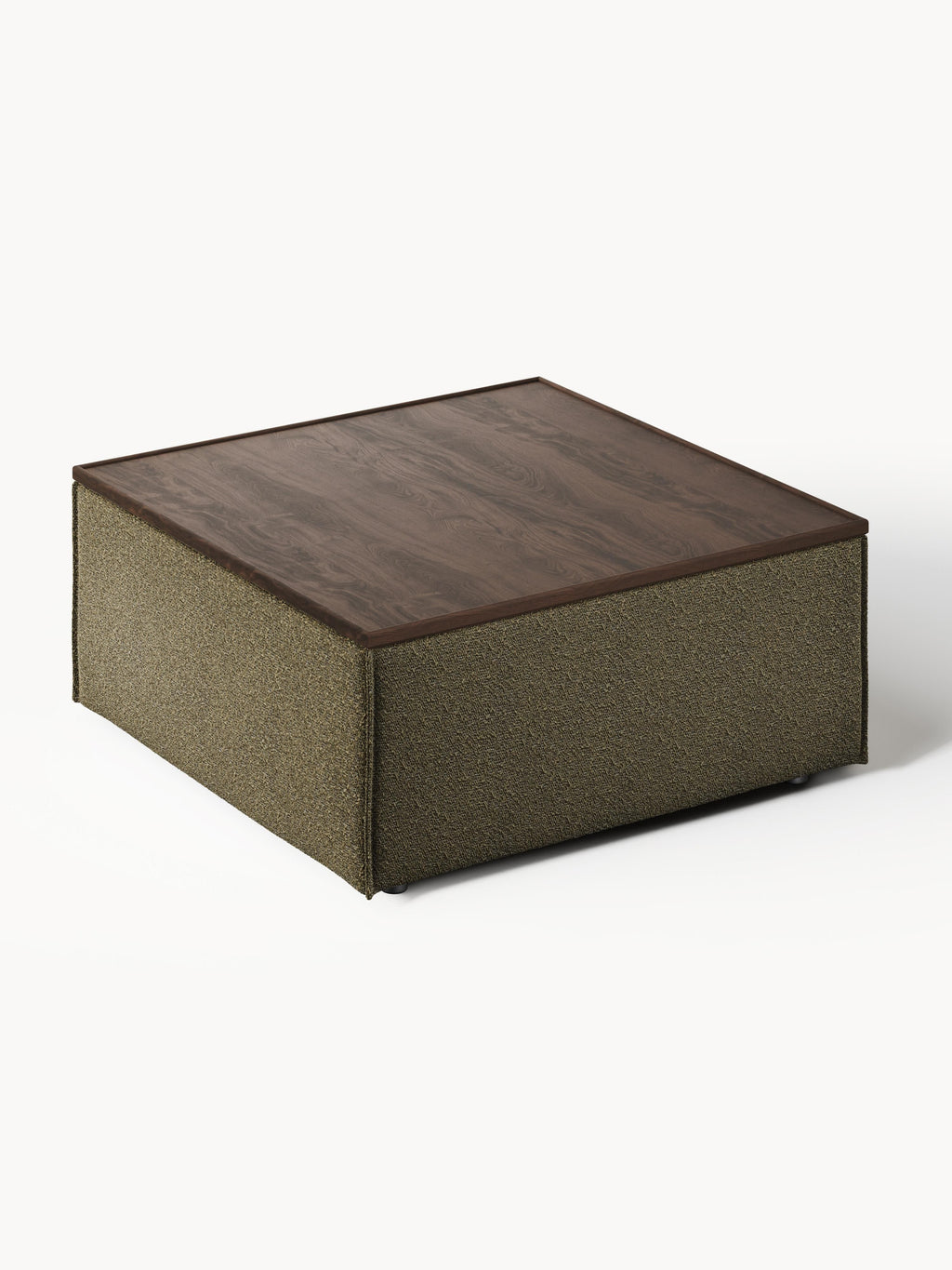 Lennon Bouclé Ottoman with Storage