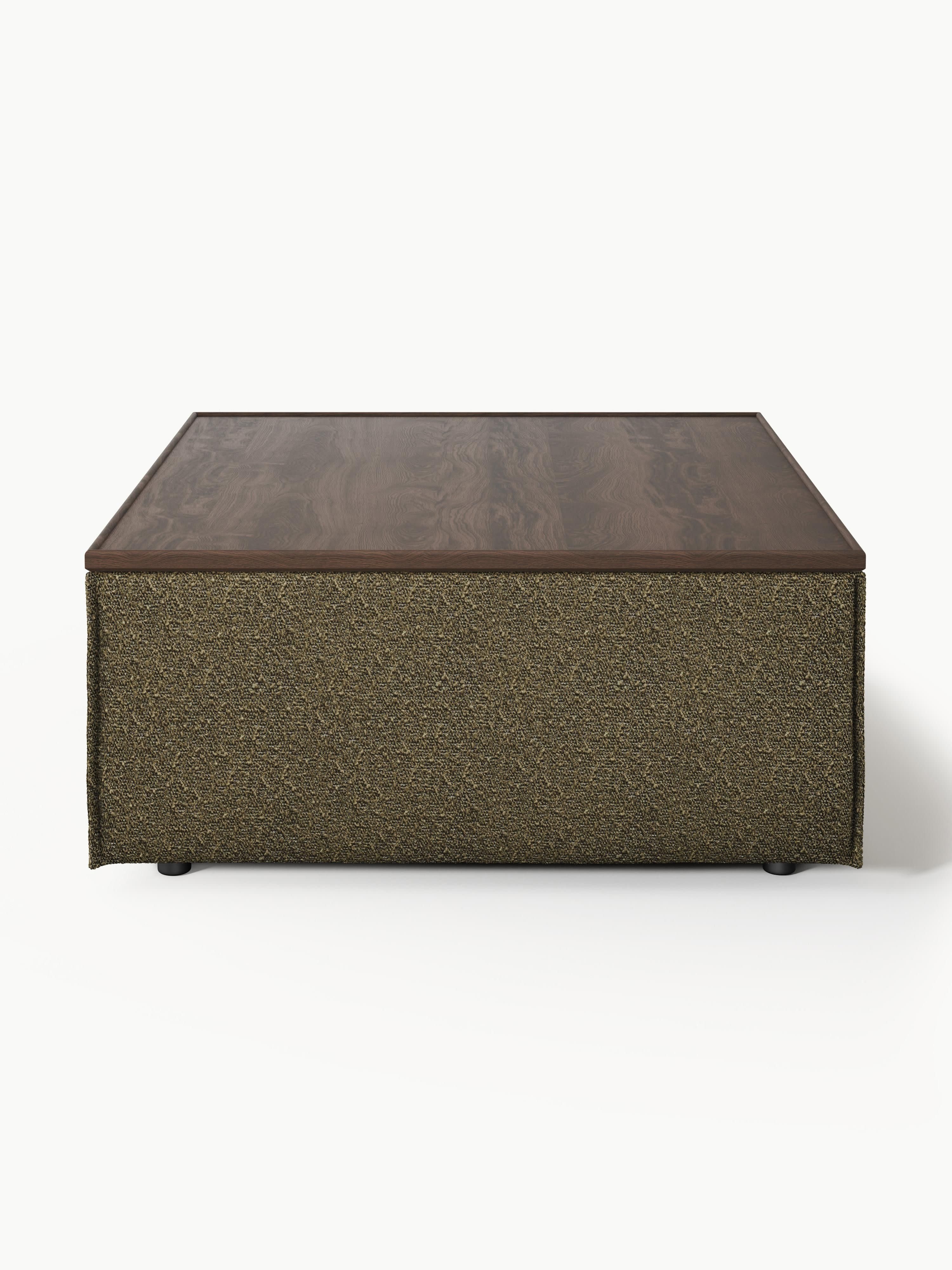 Lennon Bouclé Ottoman with Storage