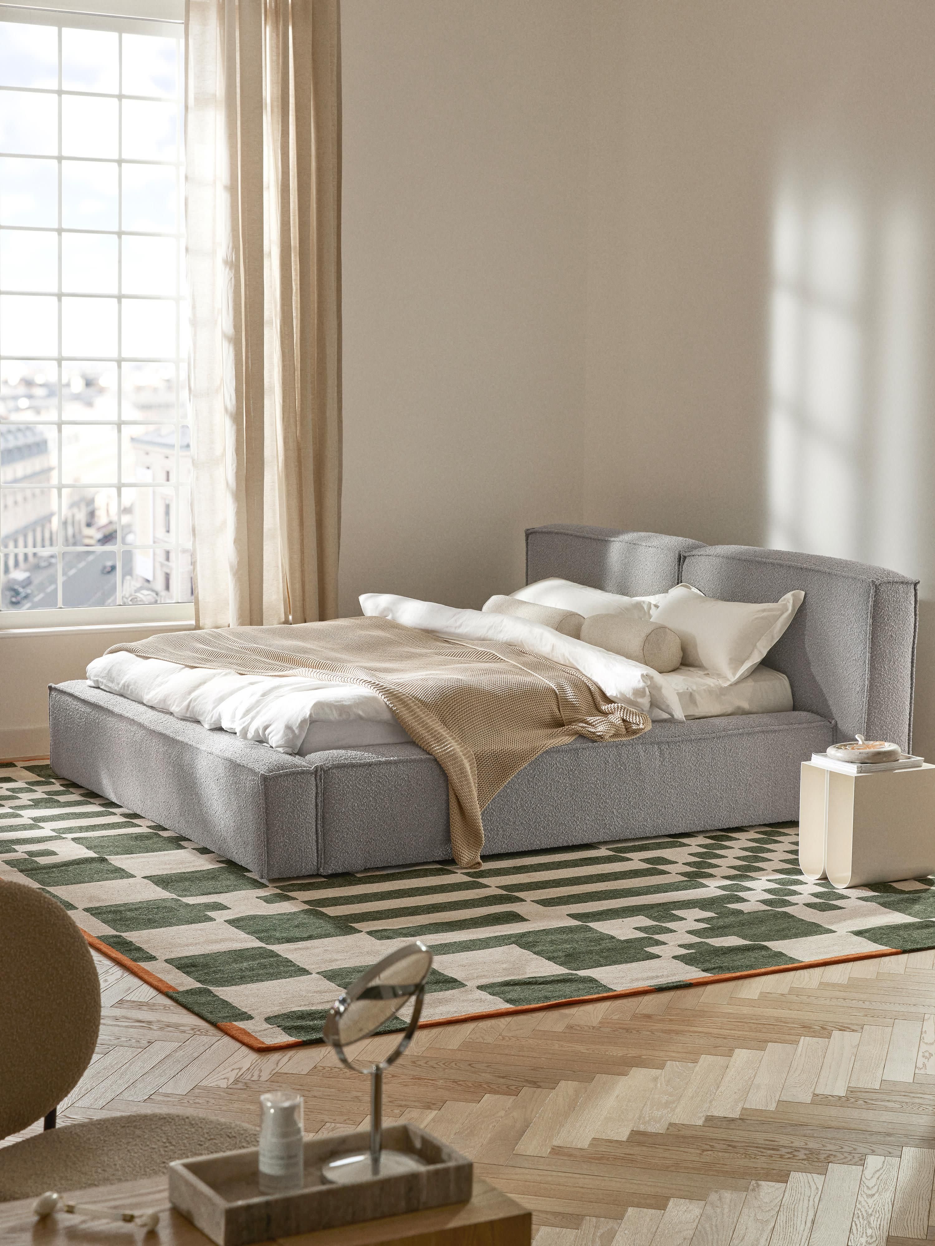 Lennon Upholstered Bouclé Bed