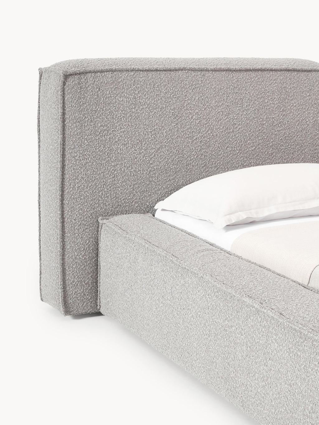 Lennon Upholstered Bouclé Bed