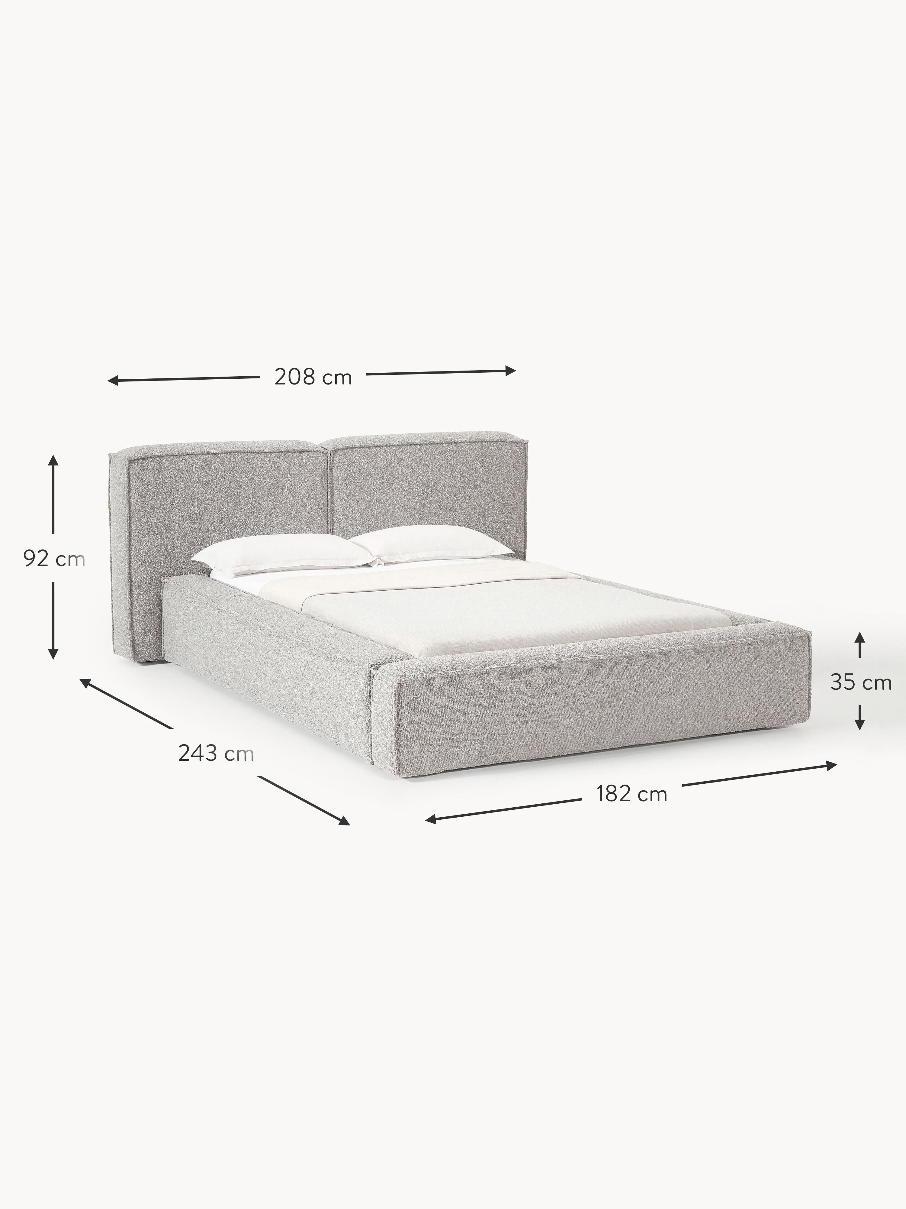 Lennon Upholstered Bouclé Bed