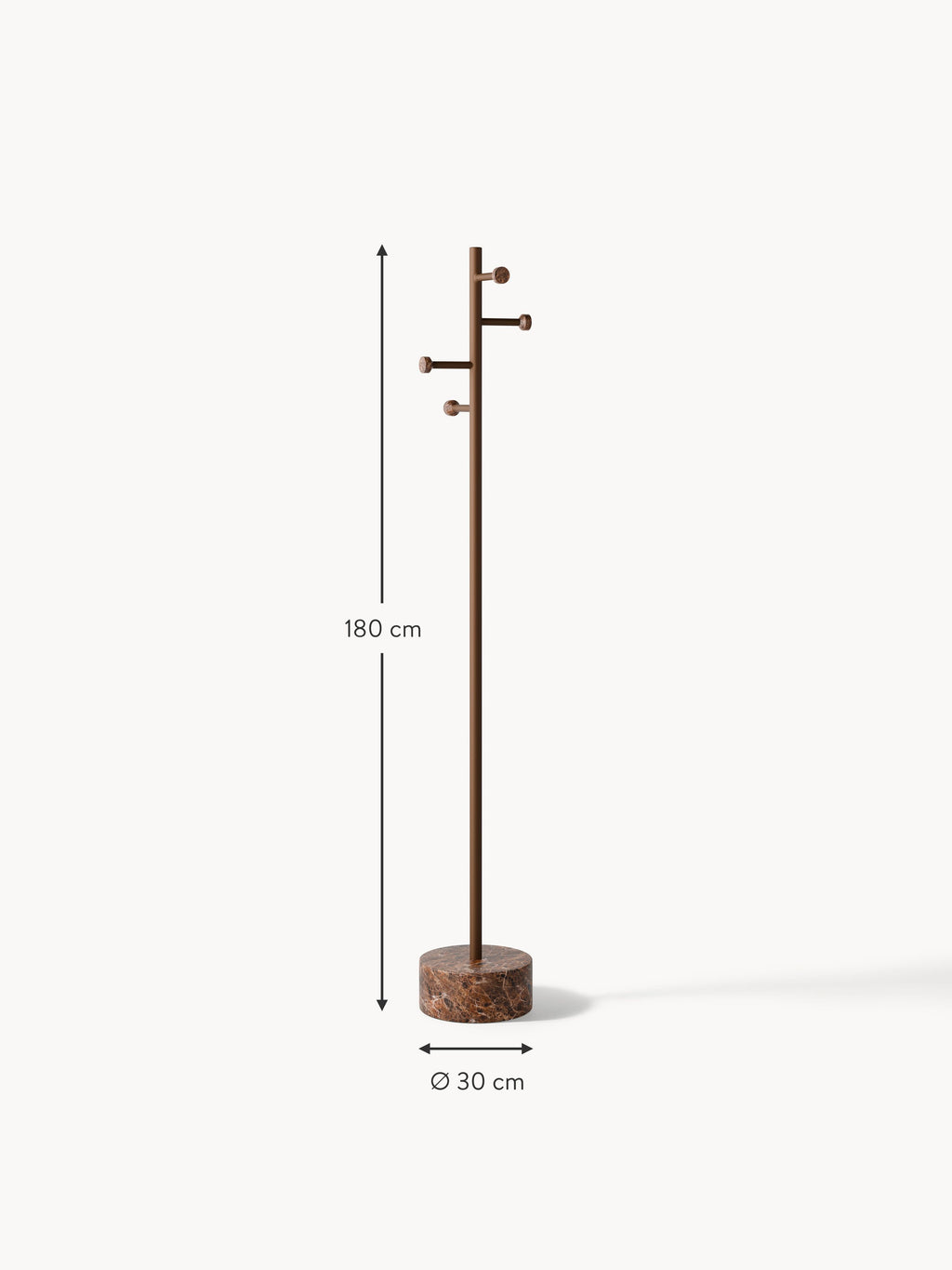 Disa Clothes Rack with Marble Base