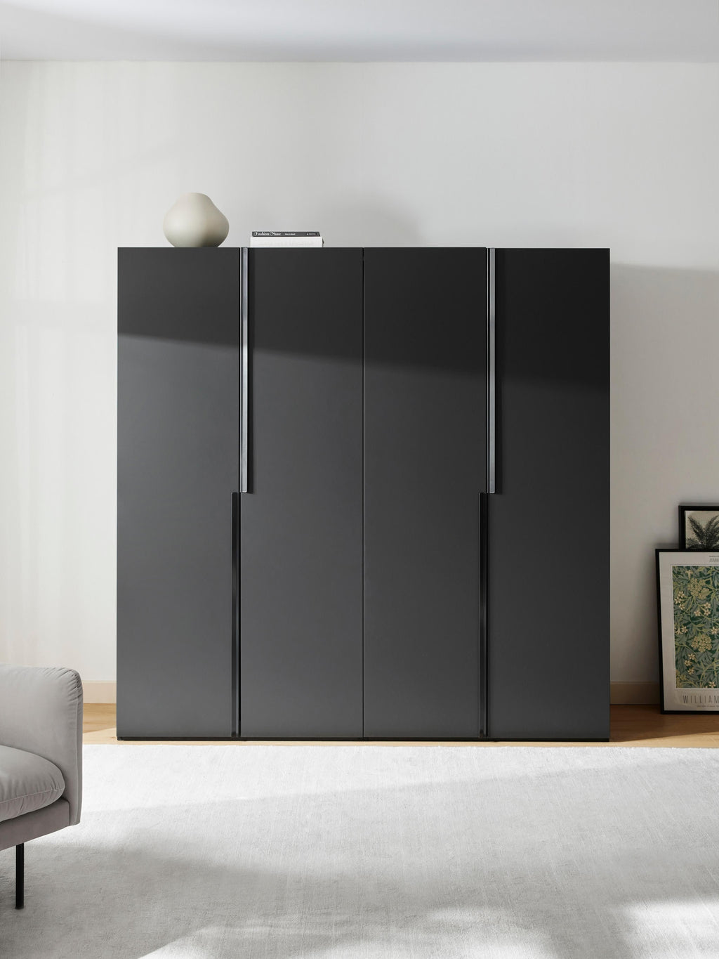 Leon Modular Hinge Door Wardrobe, 200 cm Wide, in various sizes