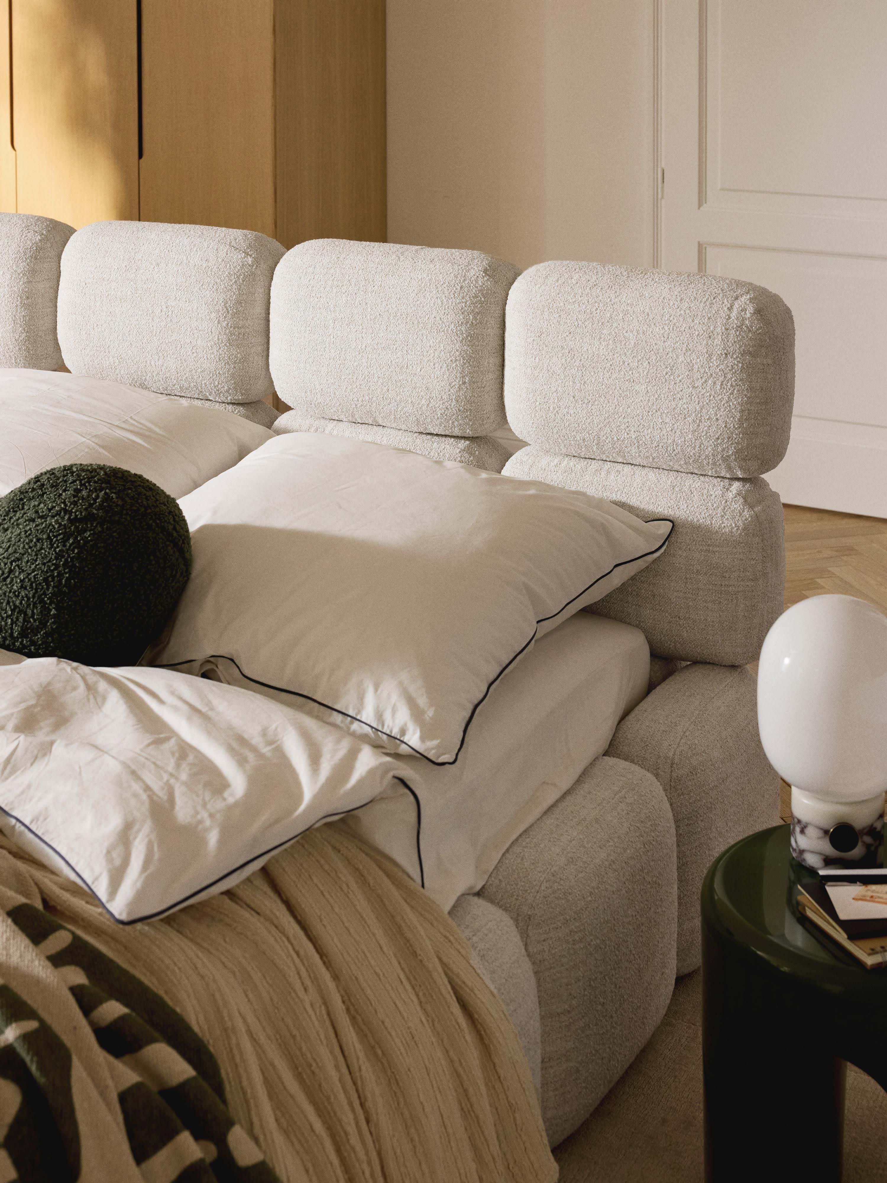 Tayla Upholstered Bouclé Bed