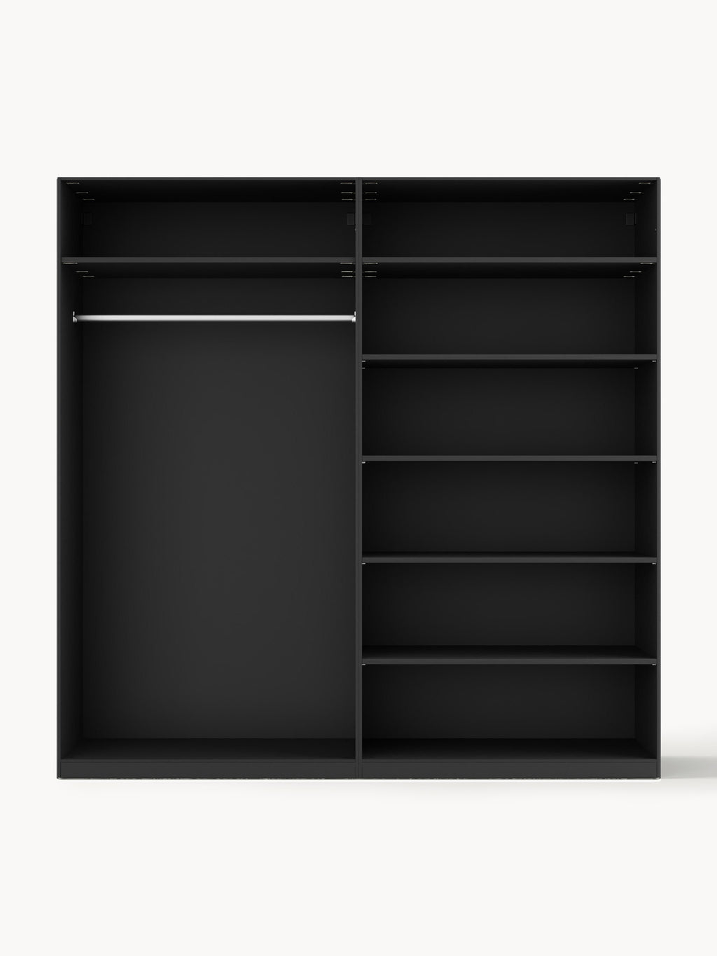 Jeanne Modular Hinged Door Wardrobe, 200 cm Wide, in various sizes