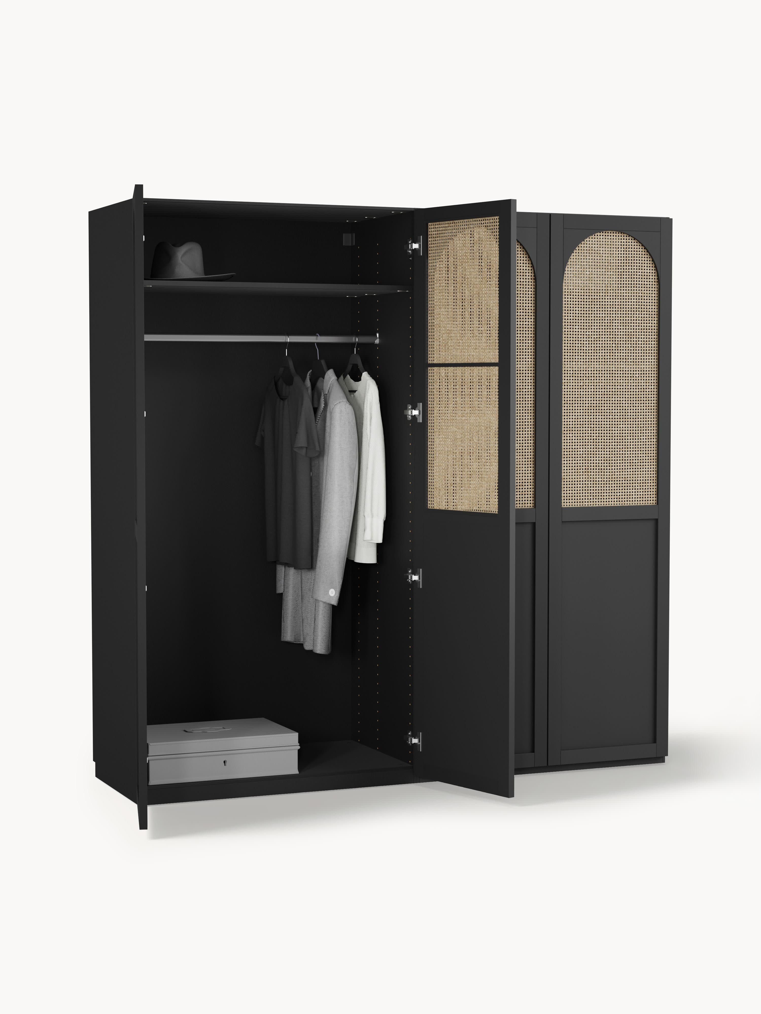 Jeanne Modular Hinged Door Wardrobe, 200 cm Wide, in various sizes