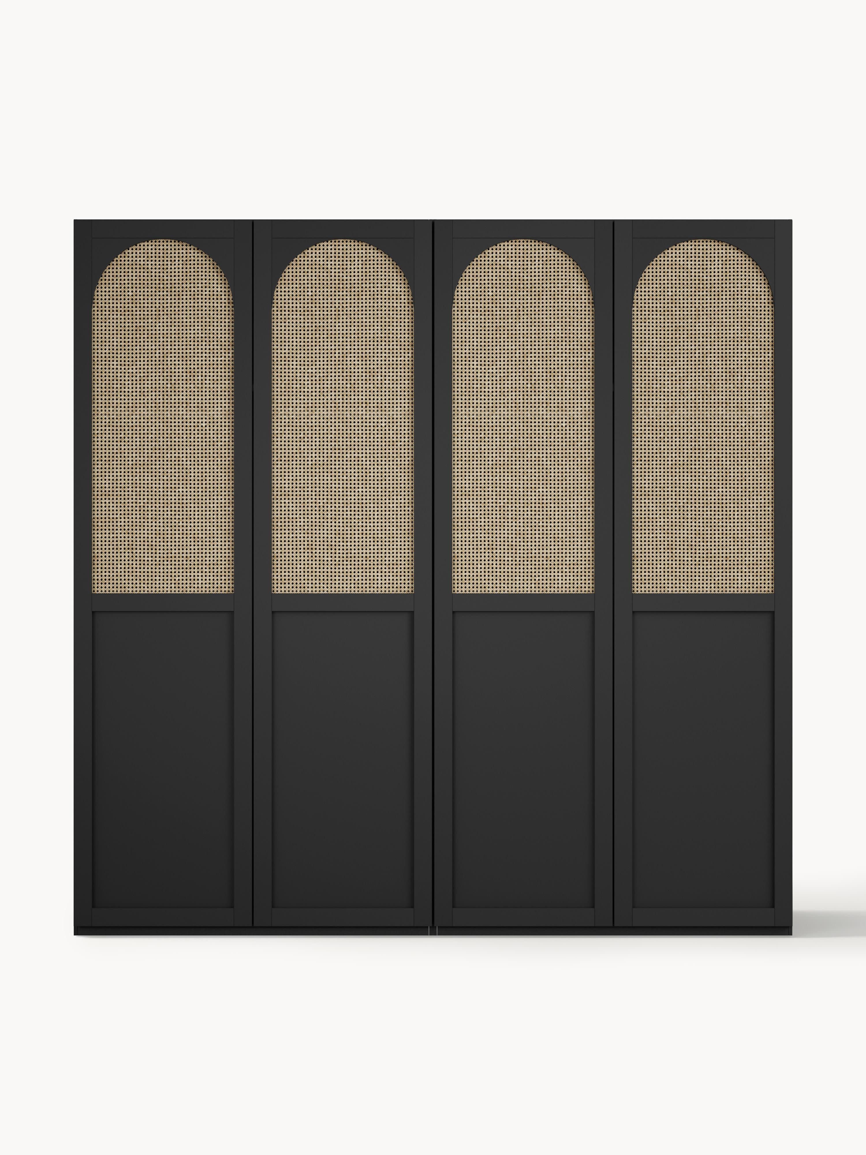 Jeanne Modular Hinged Door Wardrobe, 200 cm Wide, in various sizes