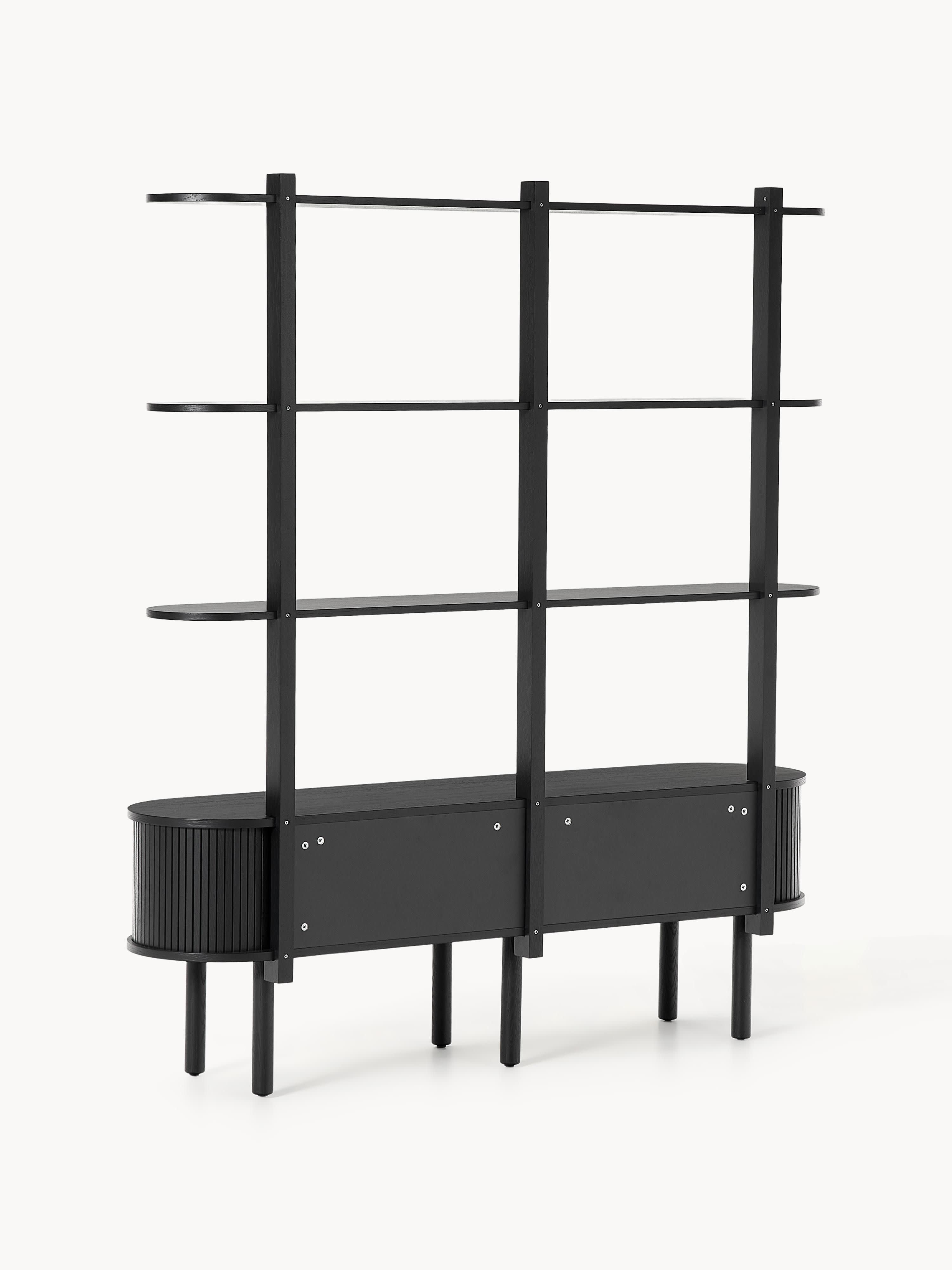Calary Shelving Unit with Fluted Front