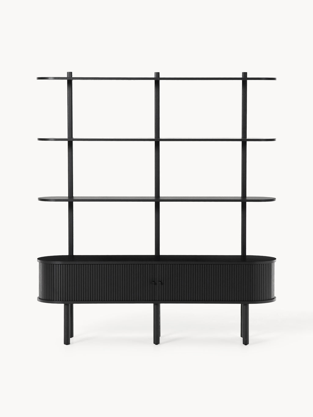 Calary Shelving Unit with Fluted Front