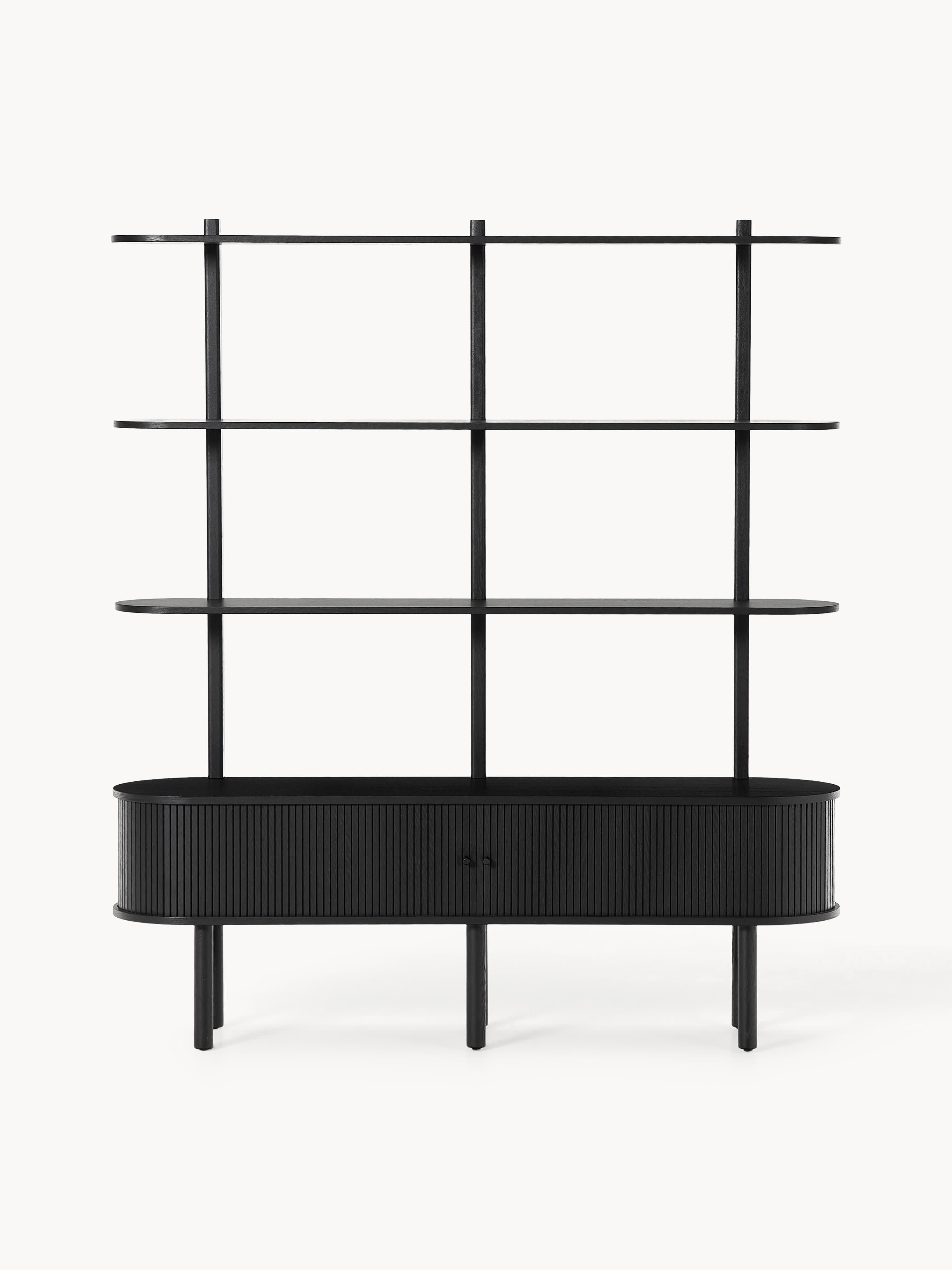 Calary Shelving Unit with Fluted Front