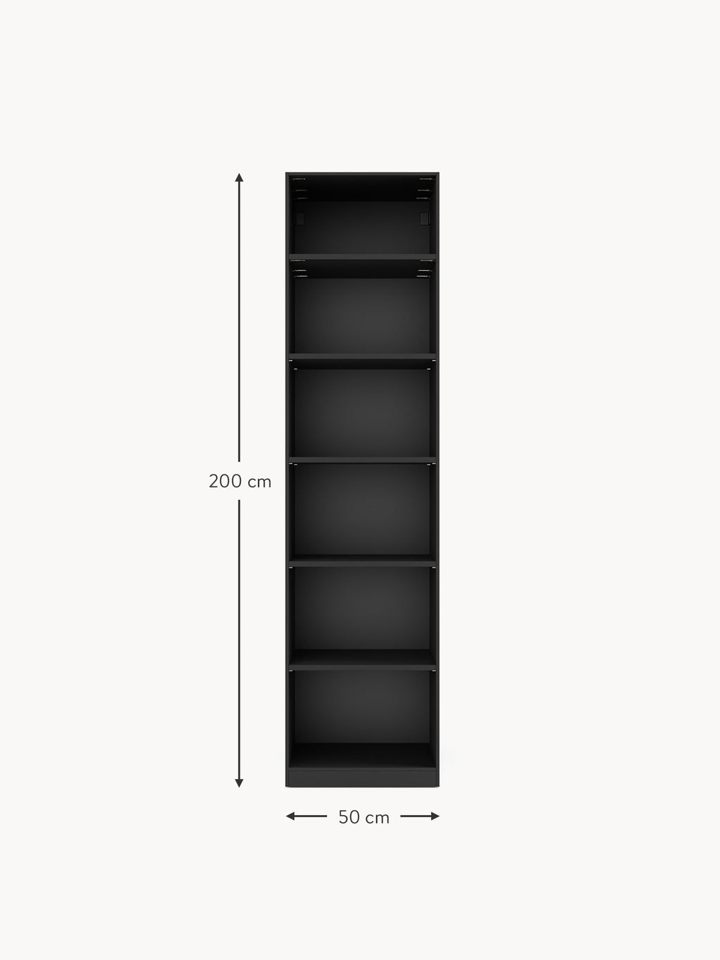 Simone Modular Revolving Door Wardrobe, 50 cm Wide, in various sizes