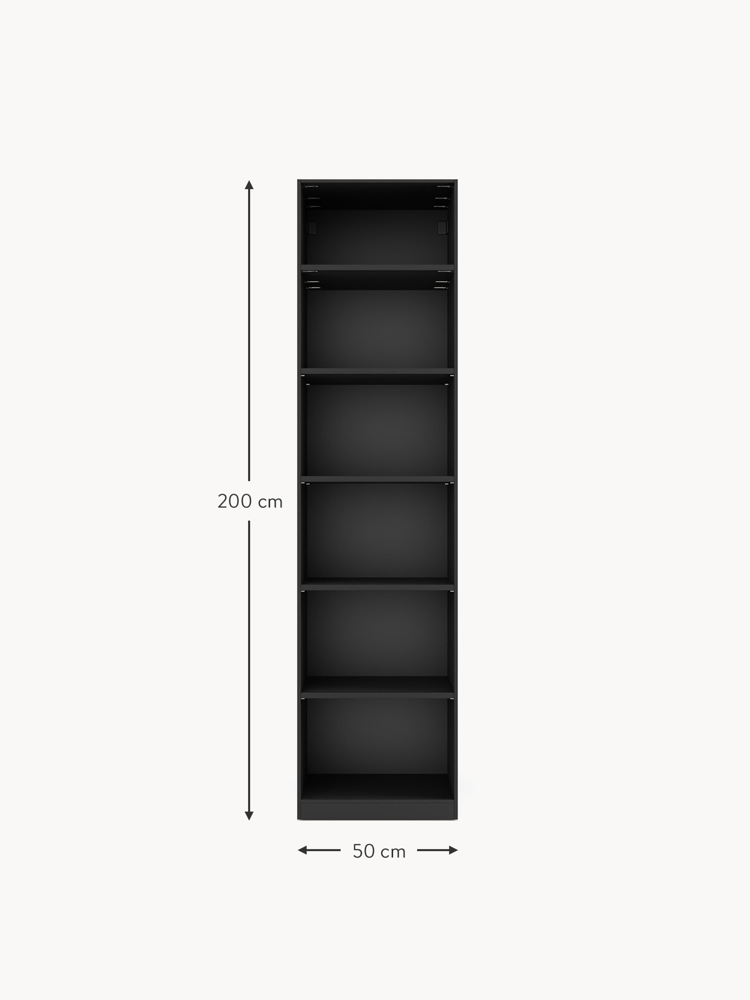 Simone Modular Revolving Door Wardrobe, 50 cm Wide, in various sizes
