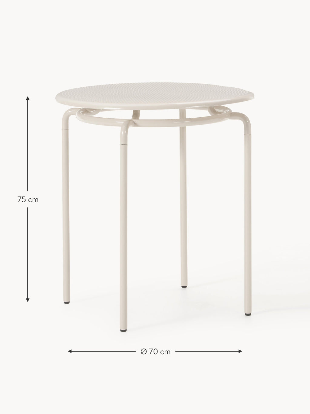 Kumi Round Garden Table, Ø 70 cm