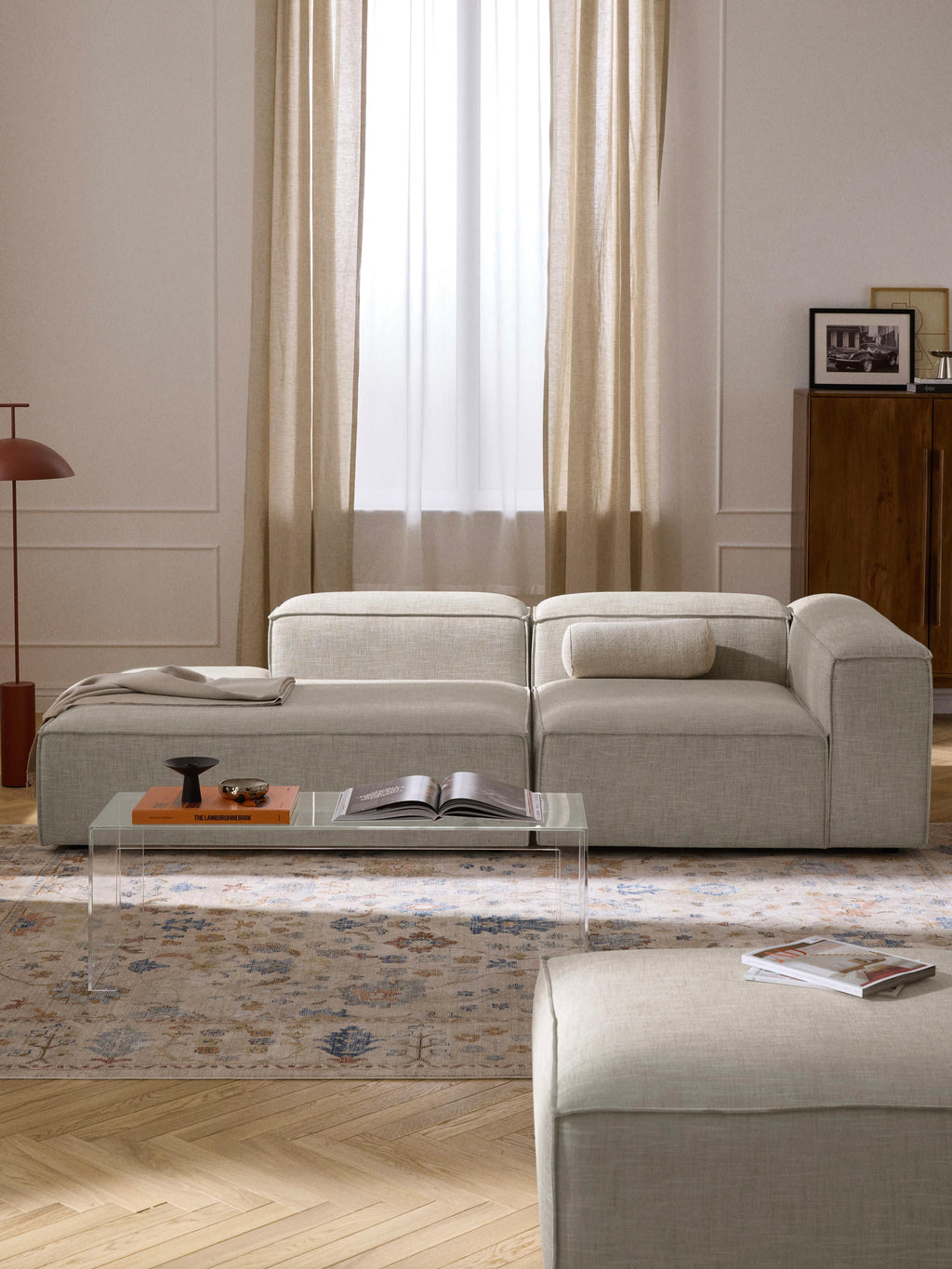 Lennon Linen Blend Chaise Module