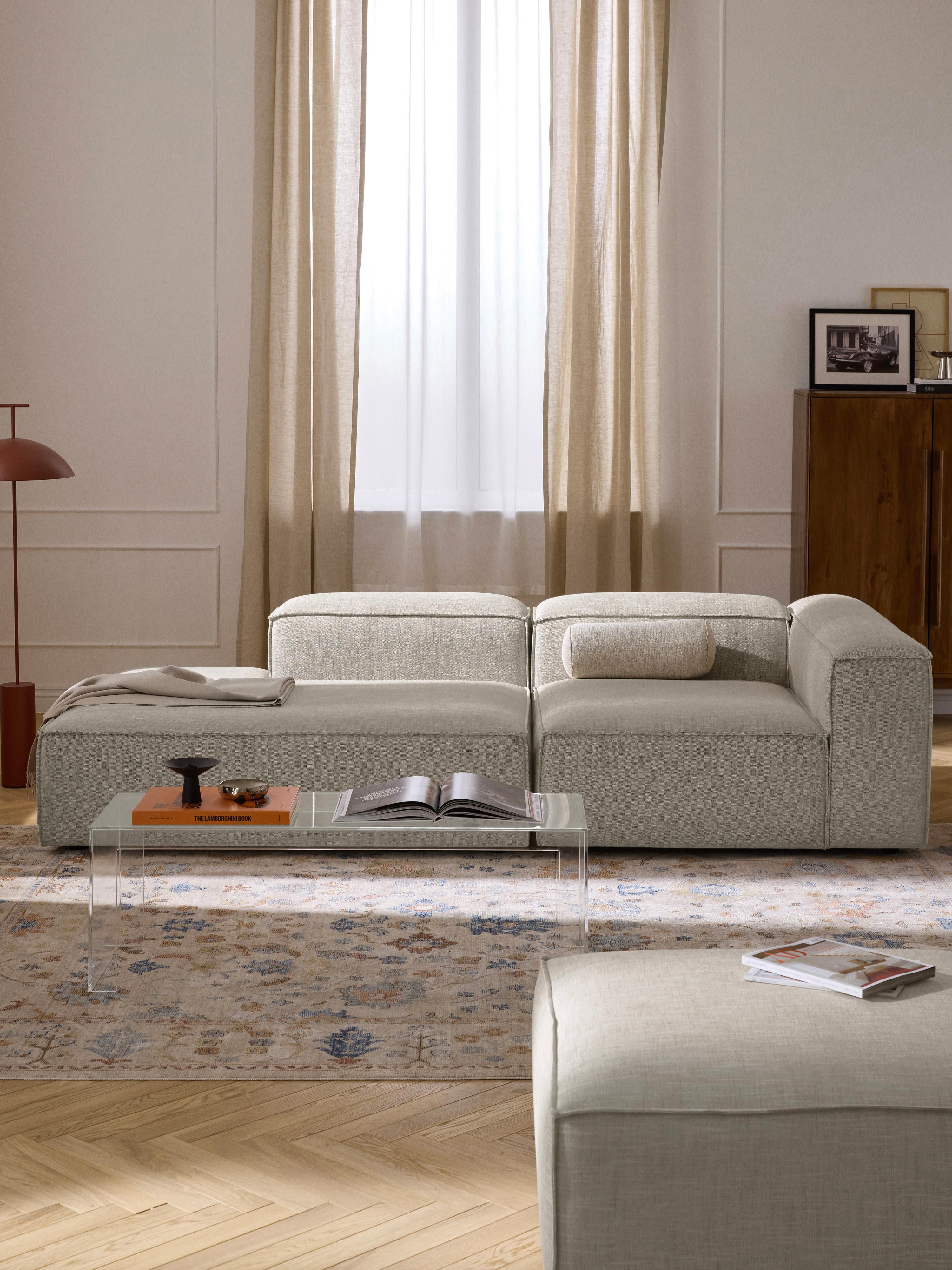 Lennon Linen Blend Chaise Module