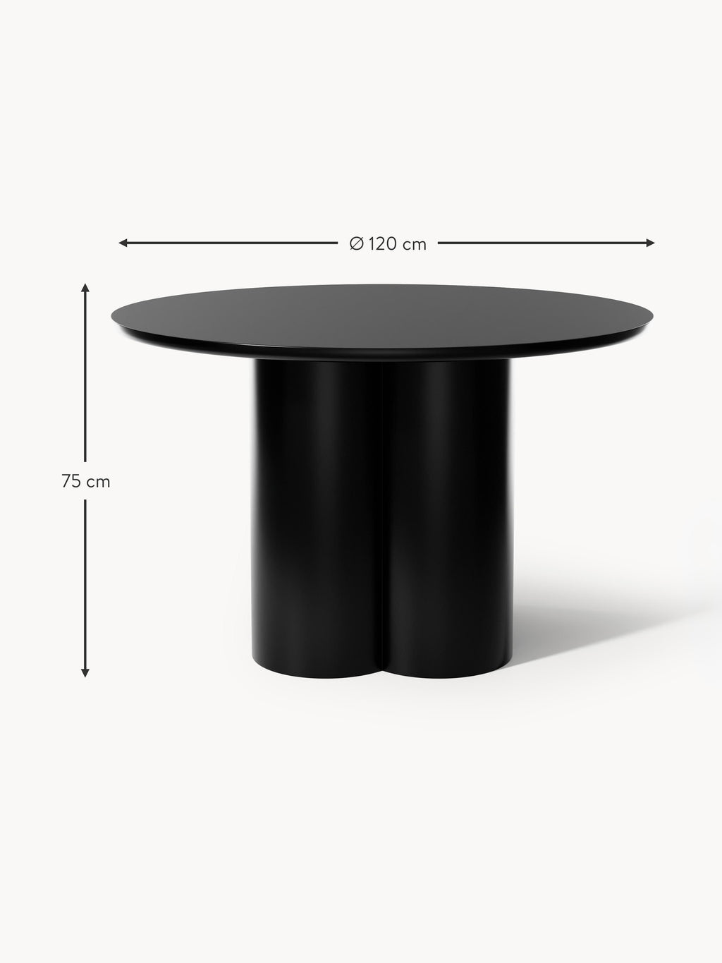 Round Dining Table Keva, Ø 120 cm