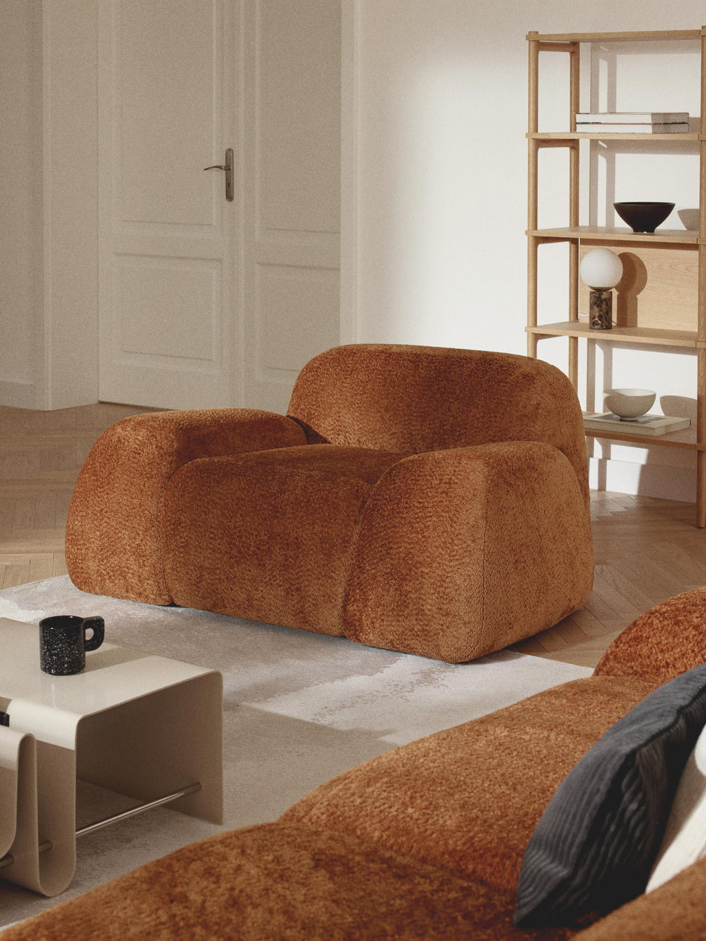 Wolke Teddy-Bouclé Lounge Chair