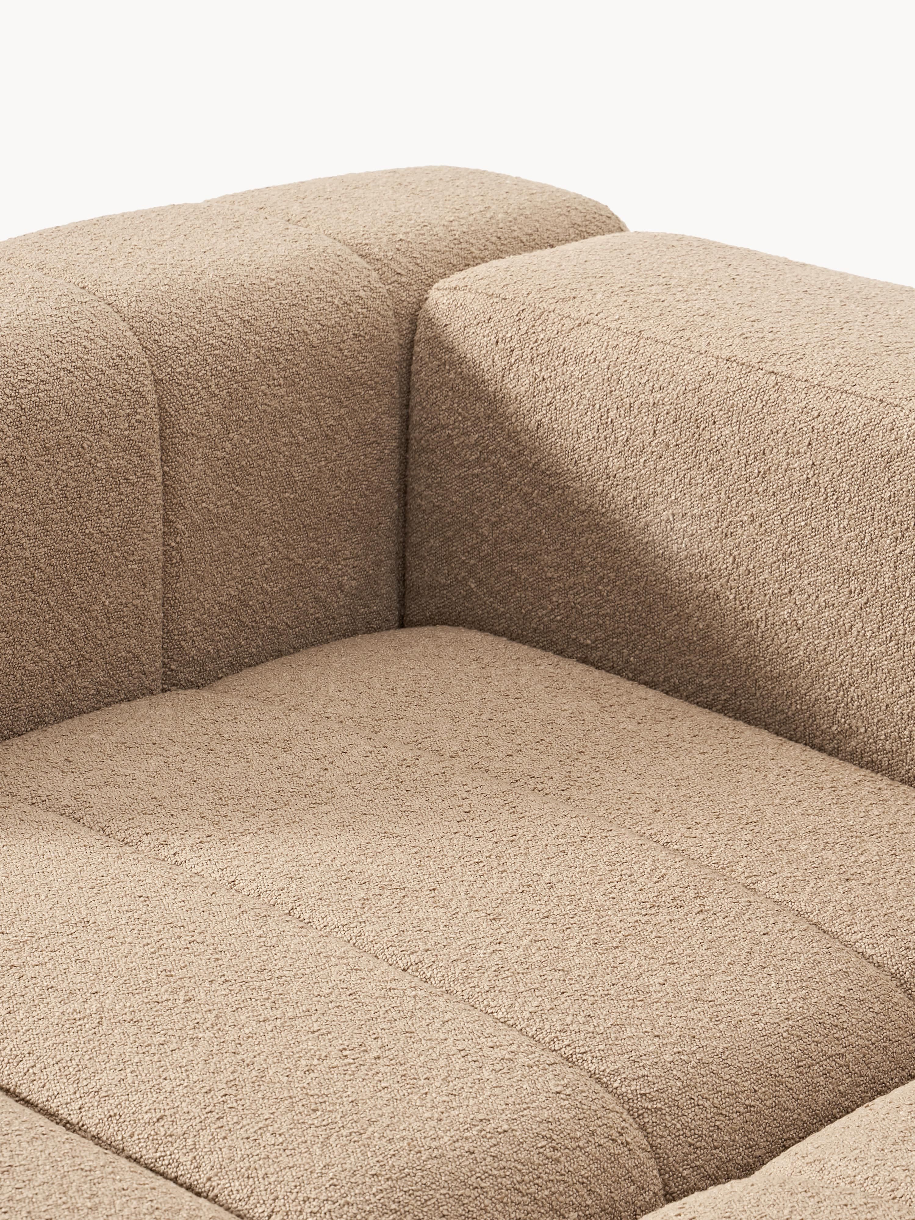 Lena Bouclé Modular Sofa (4-seater) with Ottoman (left/right)