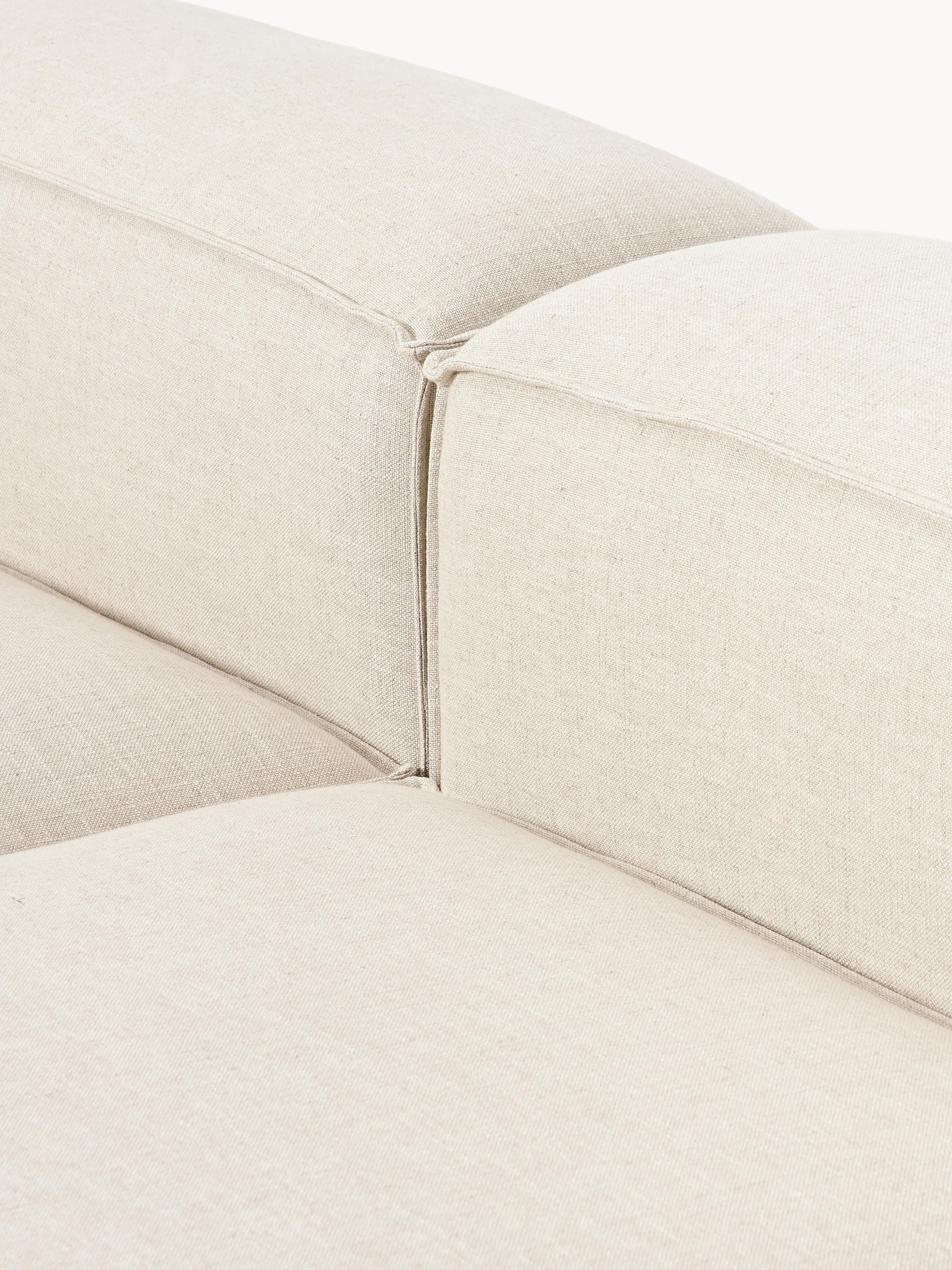 Lennon Linen Blend Modular Sofa (4-seater)