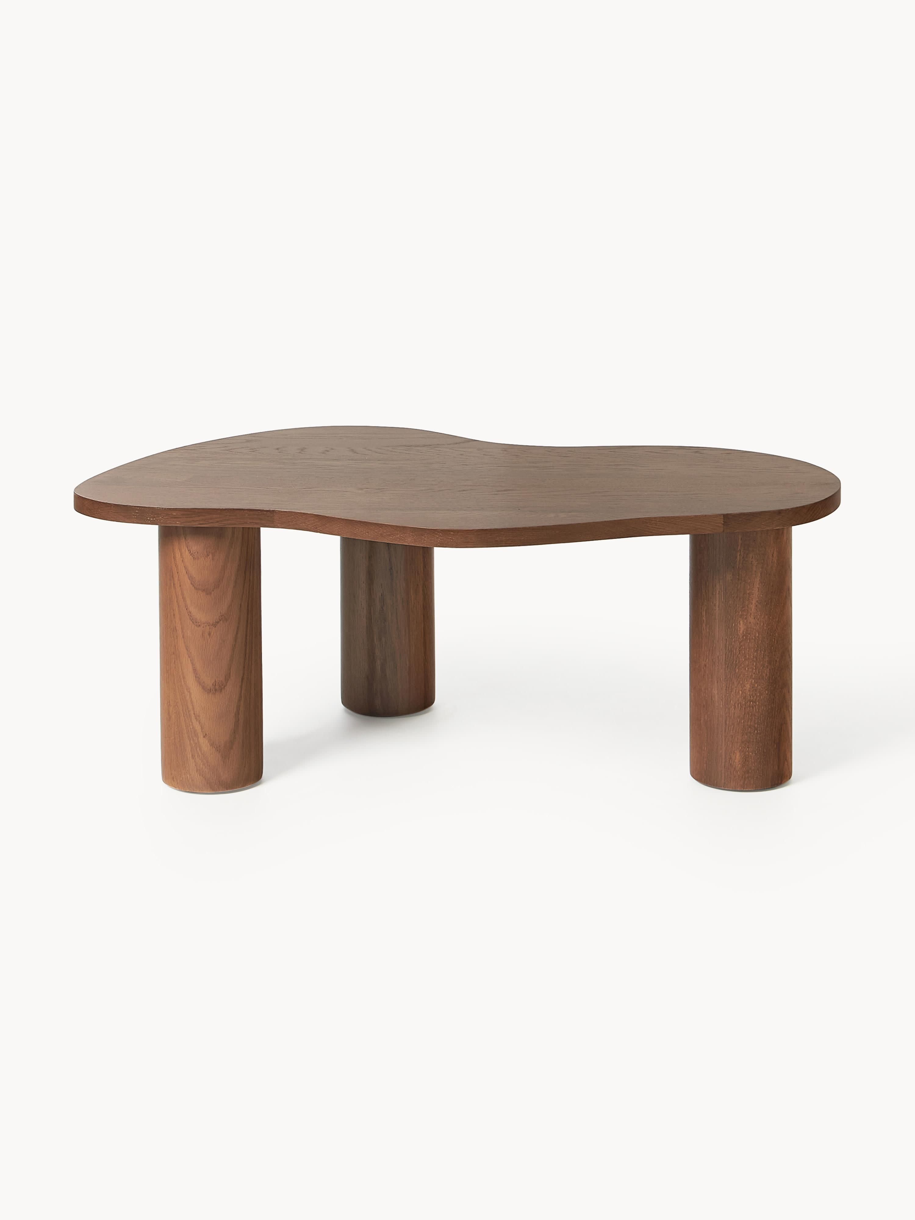 Didi Oak Wood Coffee Table in Organic Shape