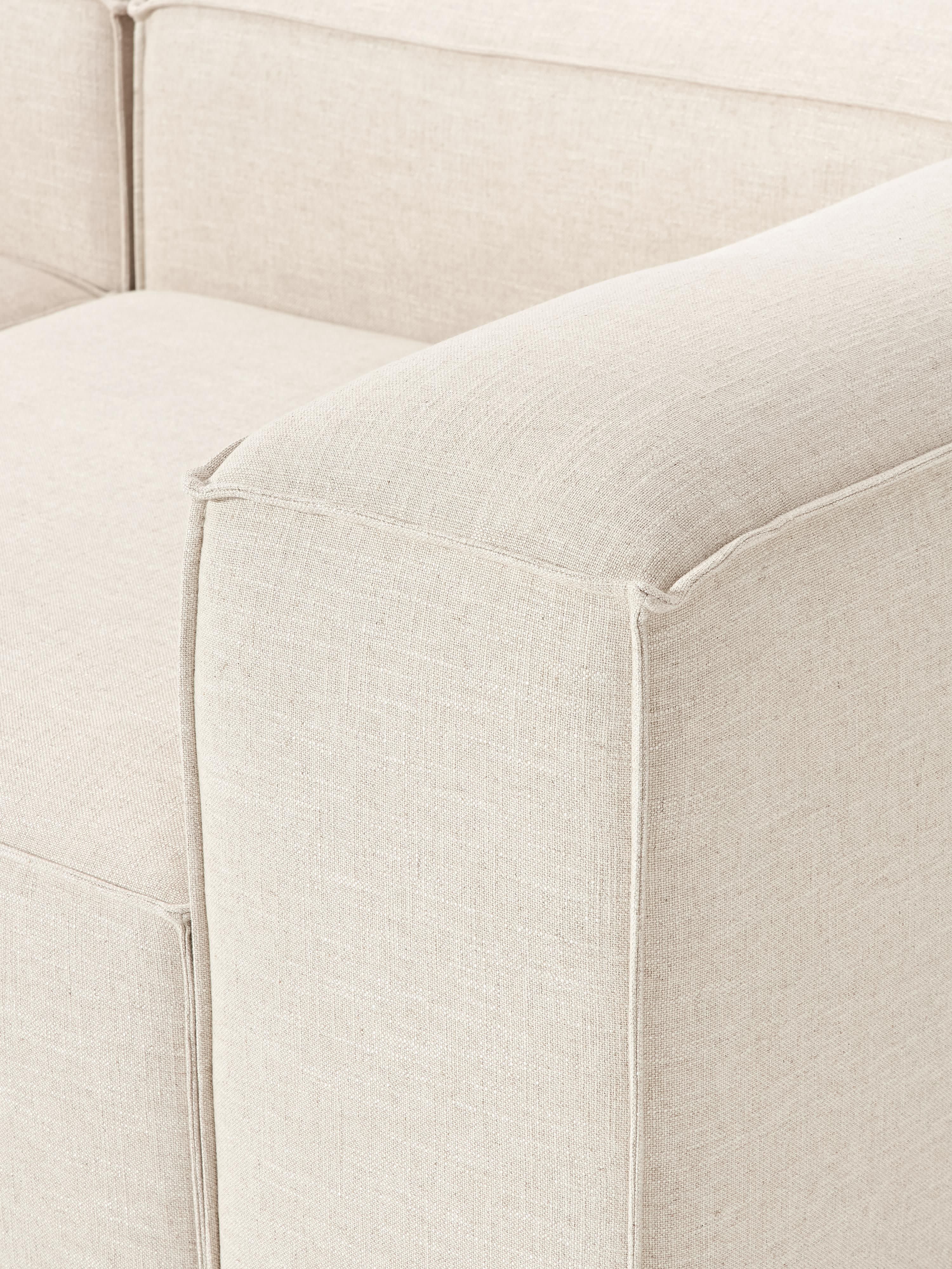 Lennon Linen Blend Modular Sofa (3-seater)
