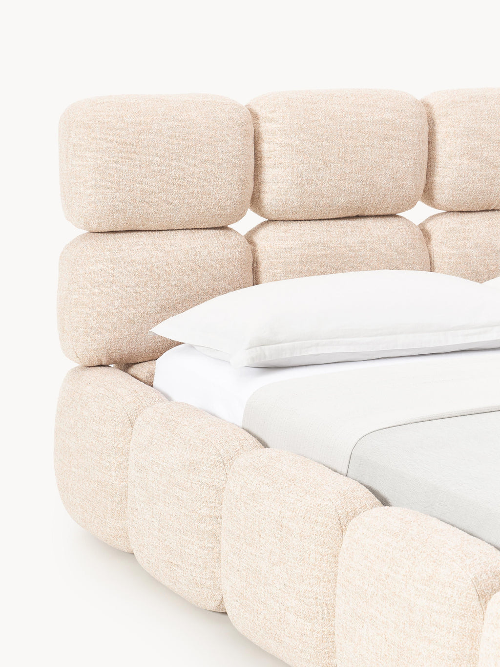 Tayla Upholstered Bouclé Bed