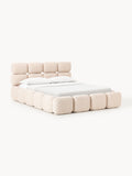Gallery image 1 - Upholstered Bouclé Bed Tayla