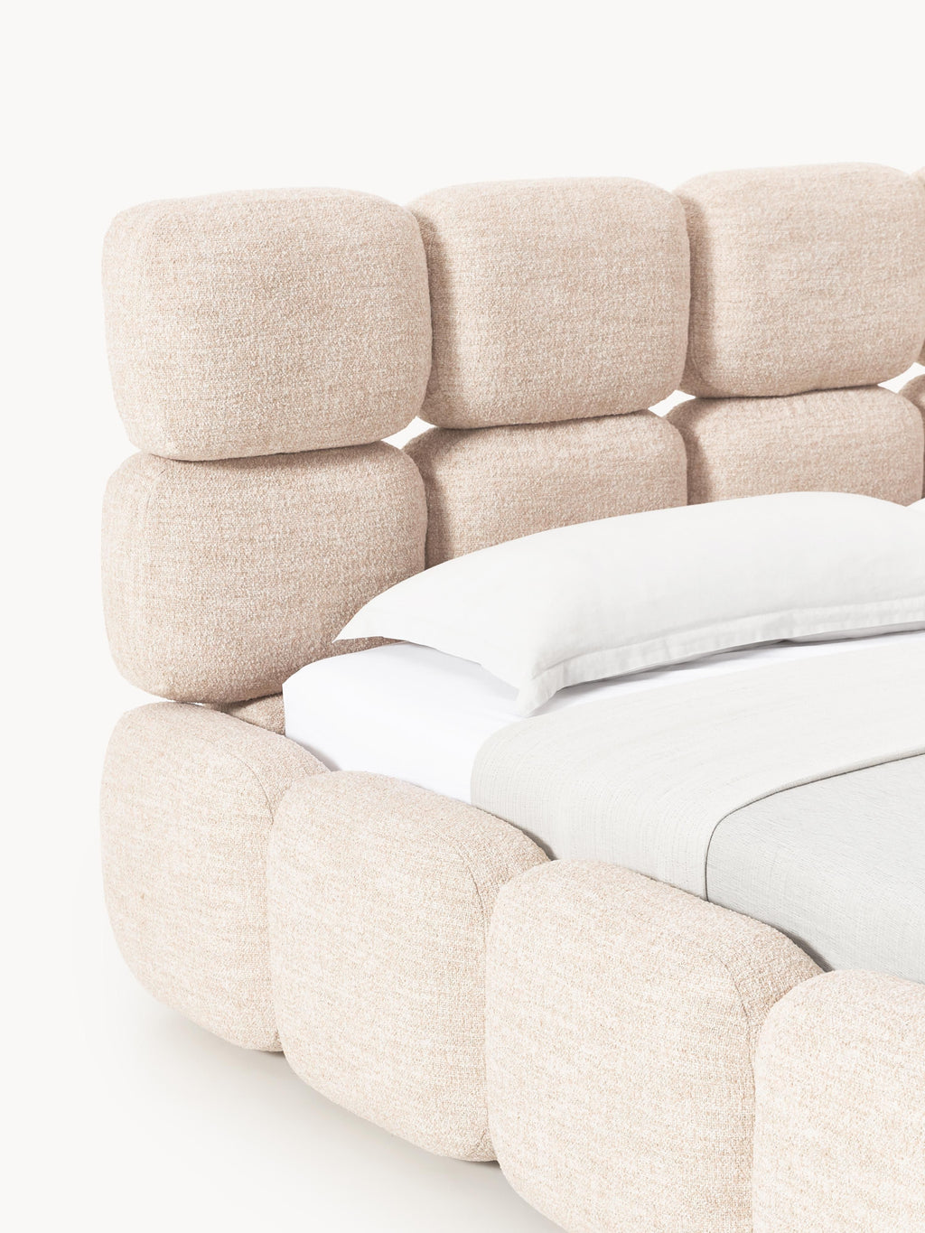 Tayla Upholstered Bouclé Bed