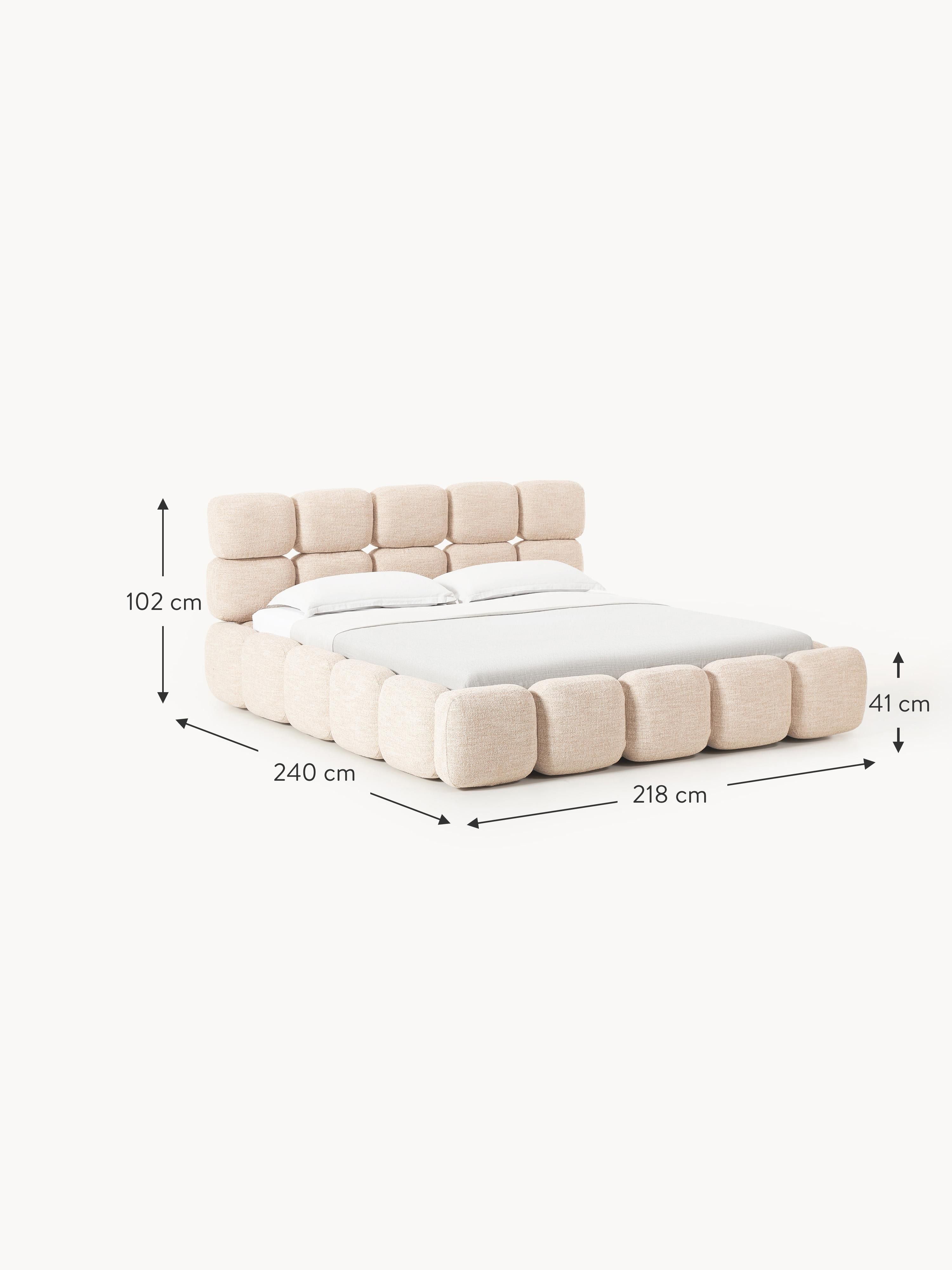 Tayla Upholstered Bouclé Bed
