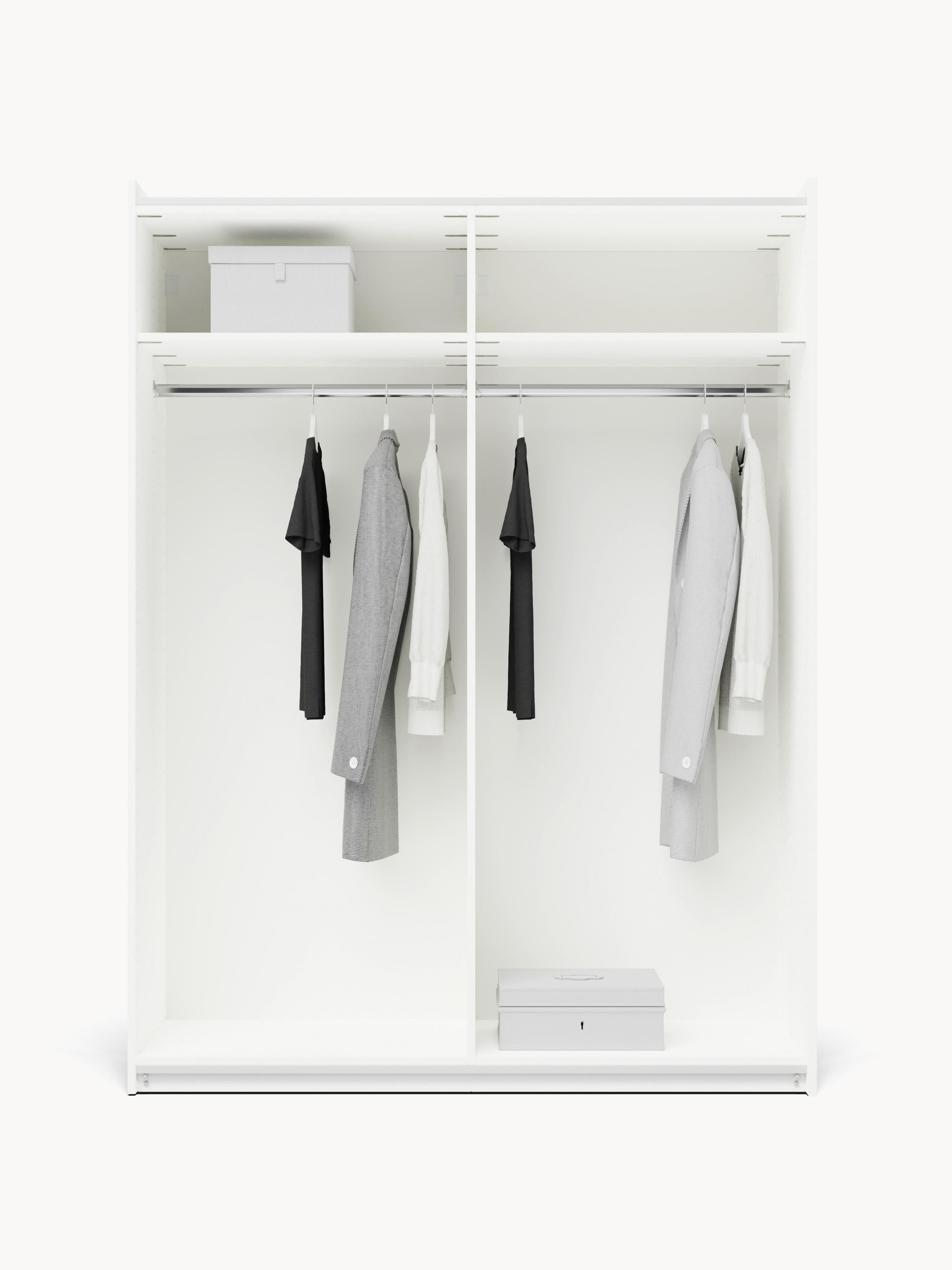 Simone Modular Sliding Door Wardrobe, 150 cm Wide, in various sizes