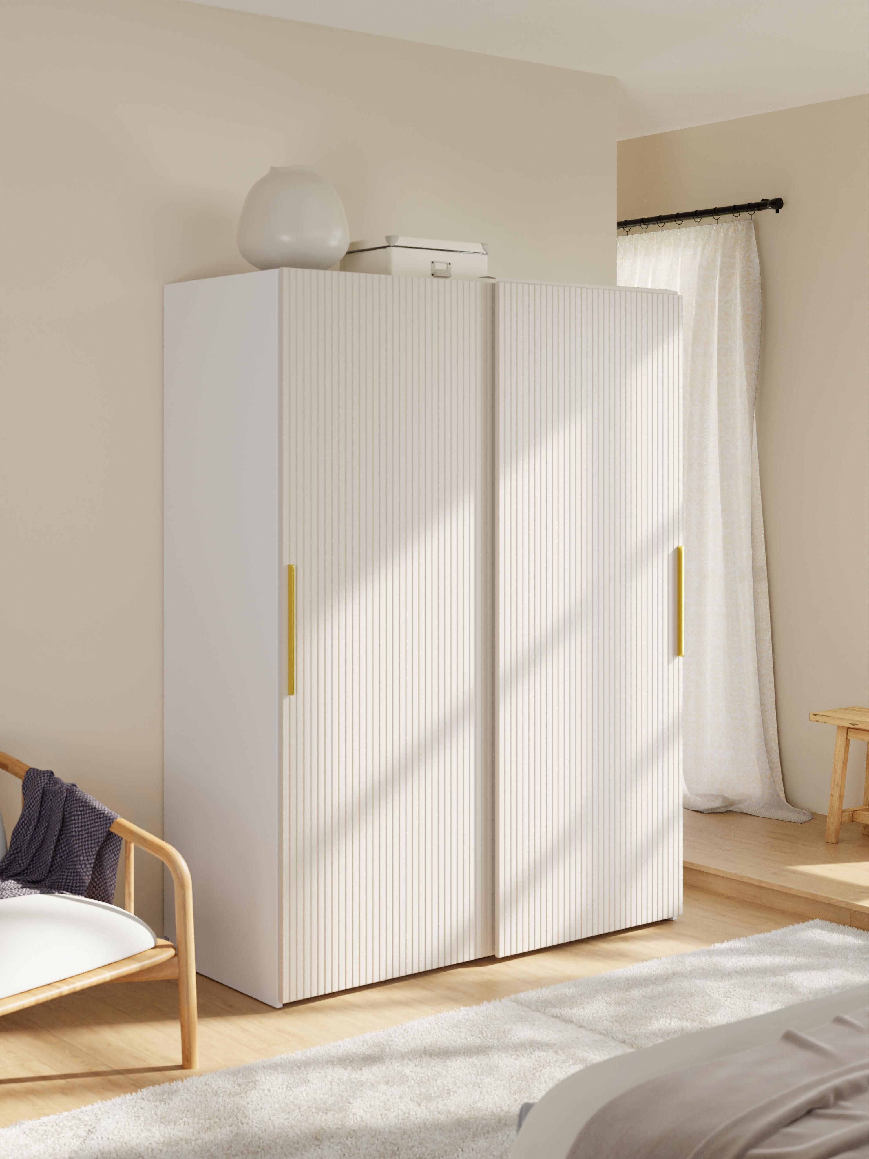 Simone Modular Sliding Door Wardrobe, 150 cm Wide, in various sizes