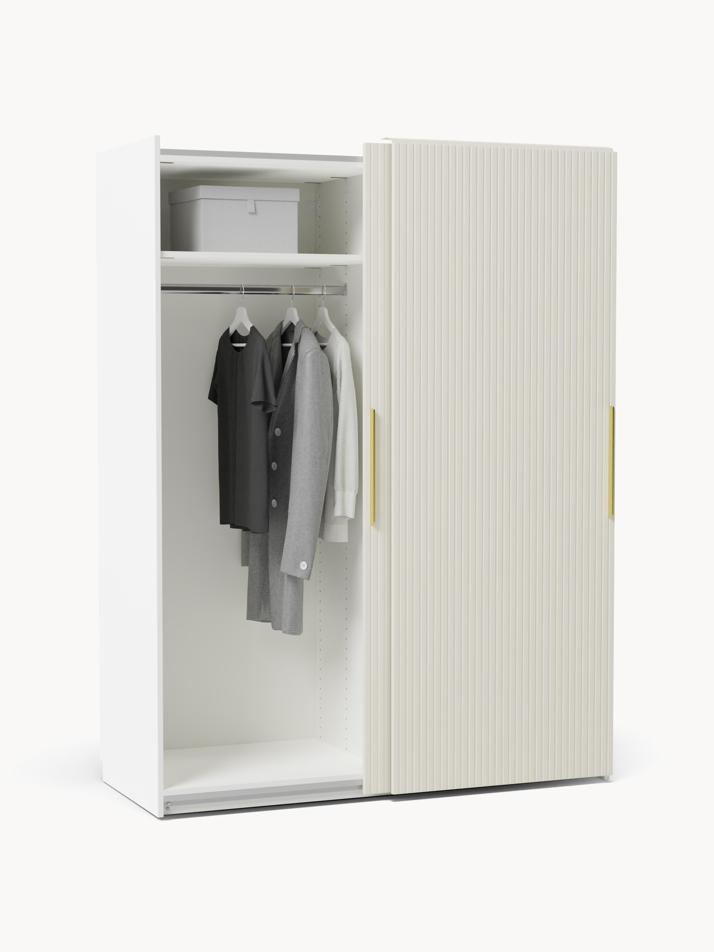 Simone Modular Sliding Door Wardrobe, 150 cm Wide, in various sizes