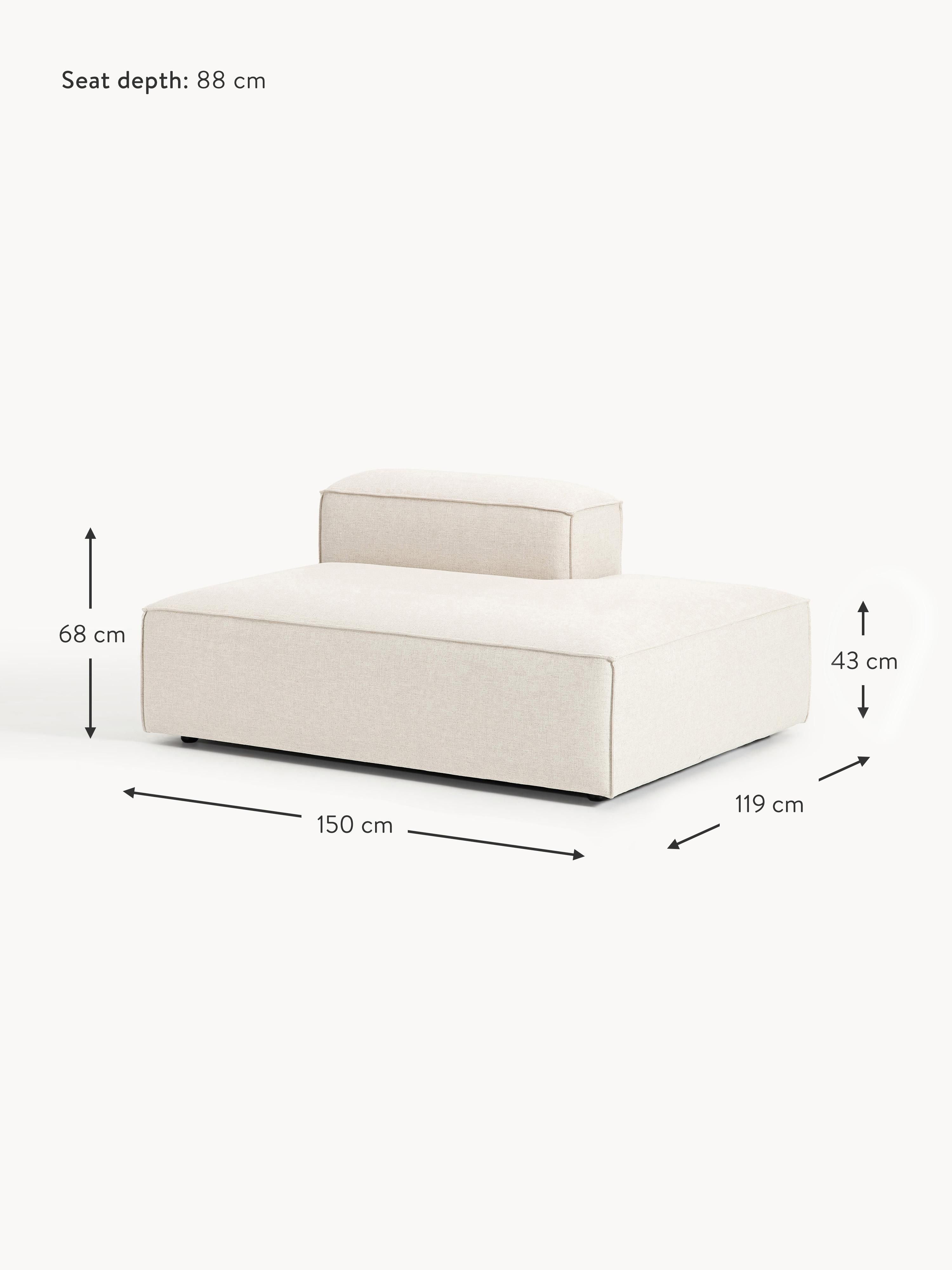 Lennon Linen Blend Chaise Module