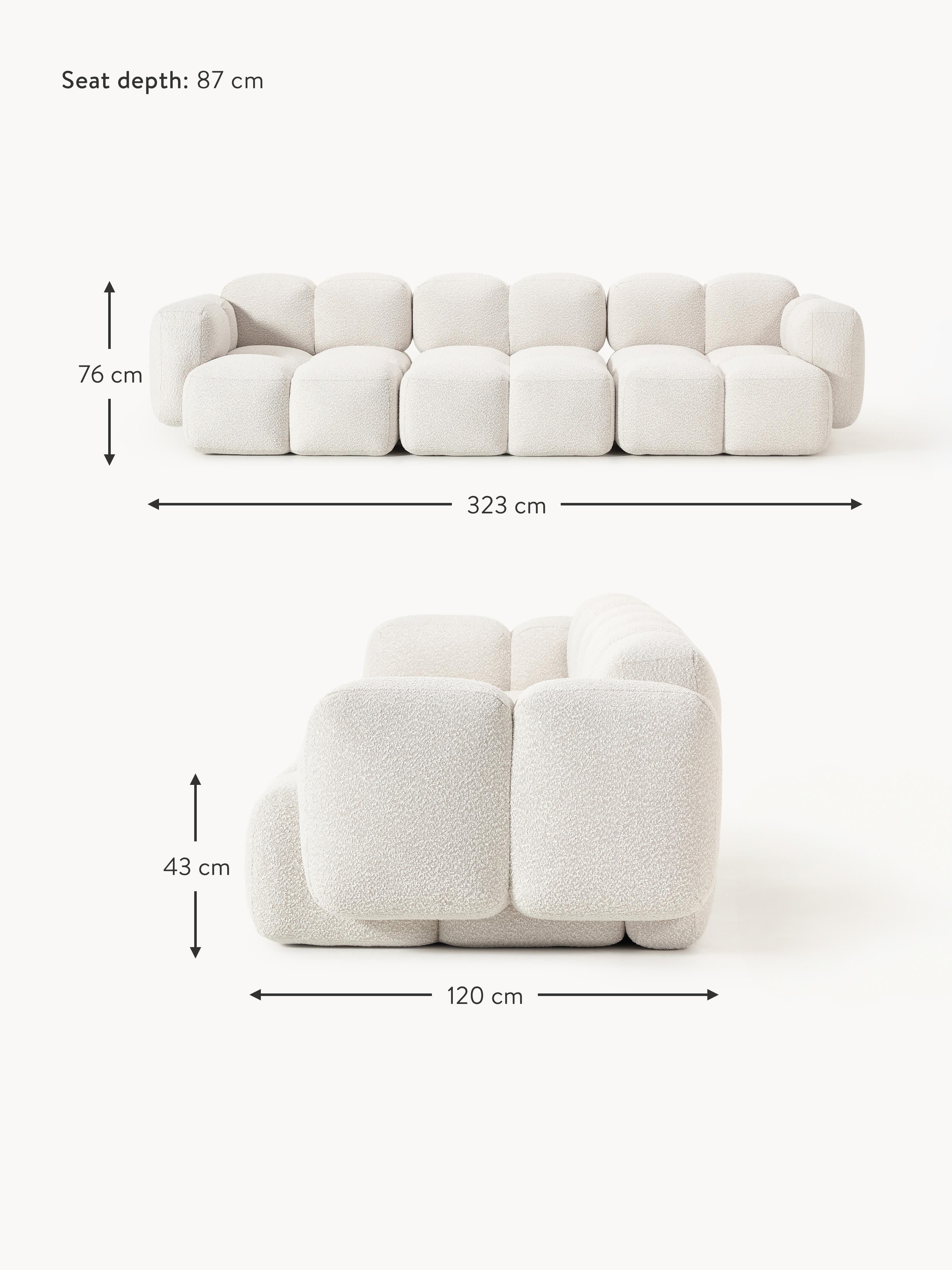 Tayla Bouclé Modular Sofa (4-seater)