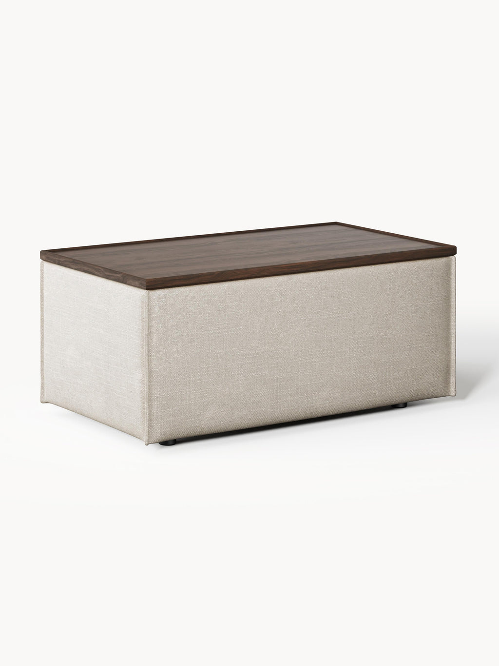 Gallery image 1 - Linen Blend Ottoman Lennon with Storage
