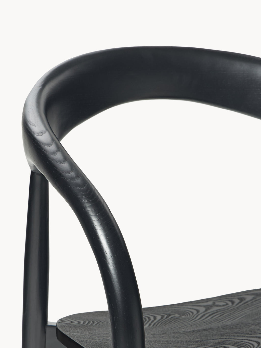 Camille Ash Wood Dining Chair with Armrests