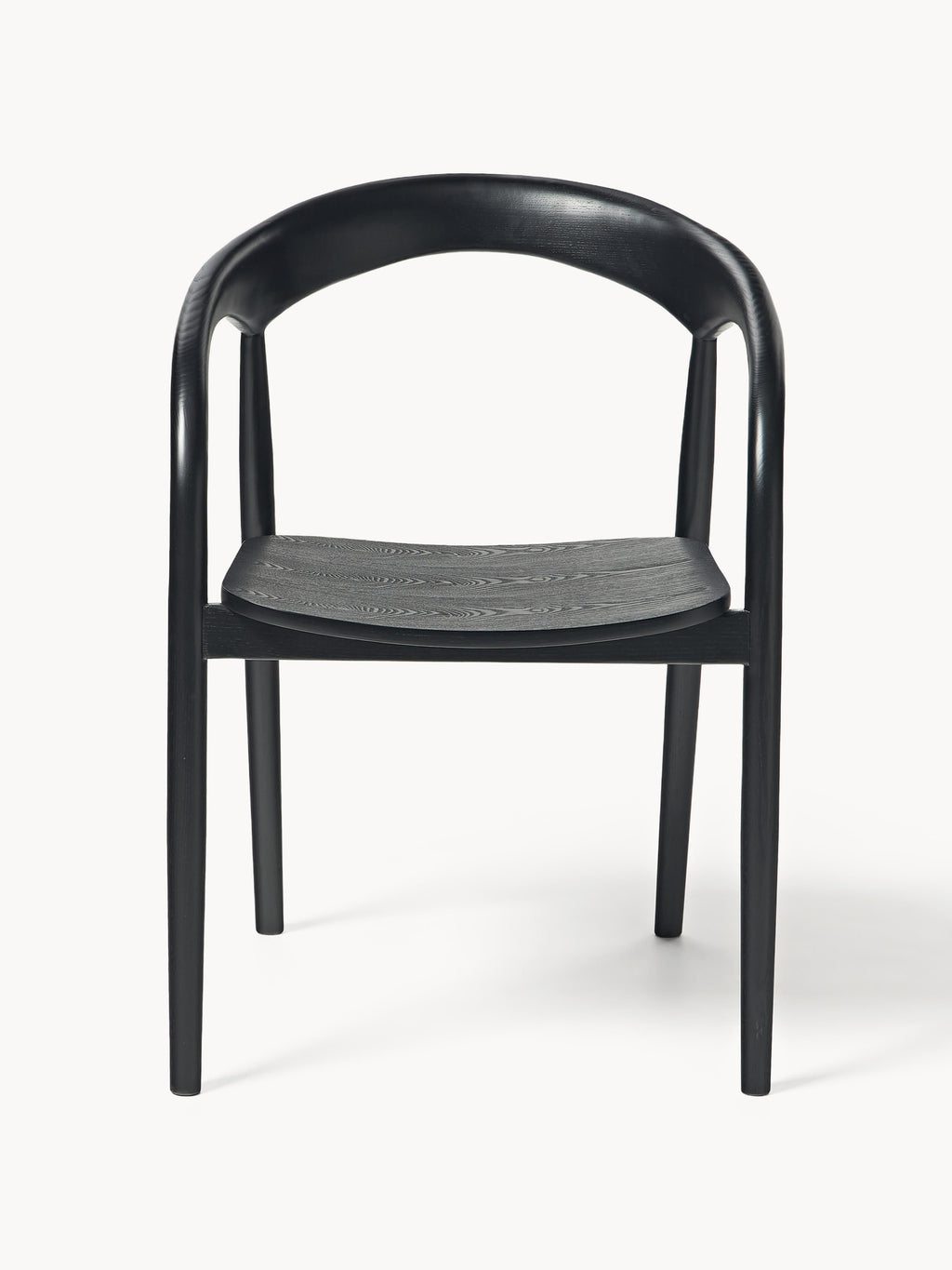 Camille Ash Wood Dining Chair with Armrests