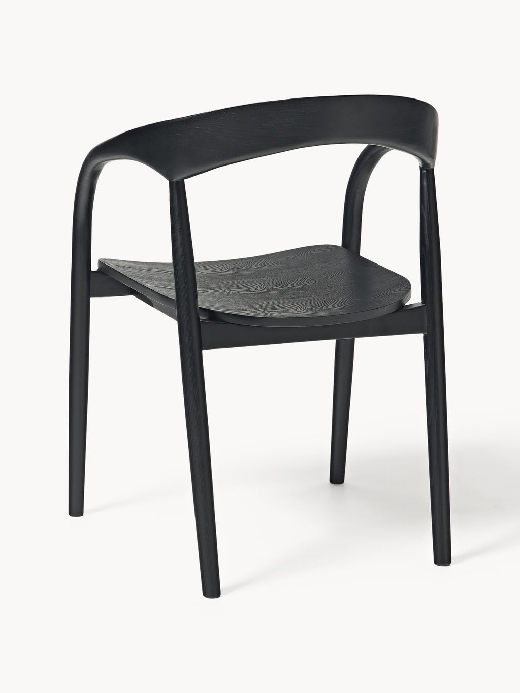 Camille Ash Wood Dining Chair with Armrests