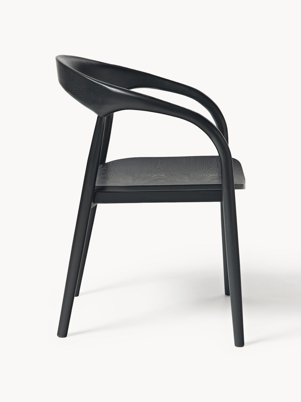 Camille Ash Wood Dining Chair with Armrests