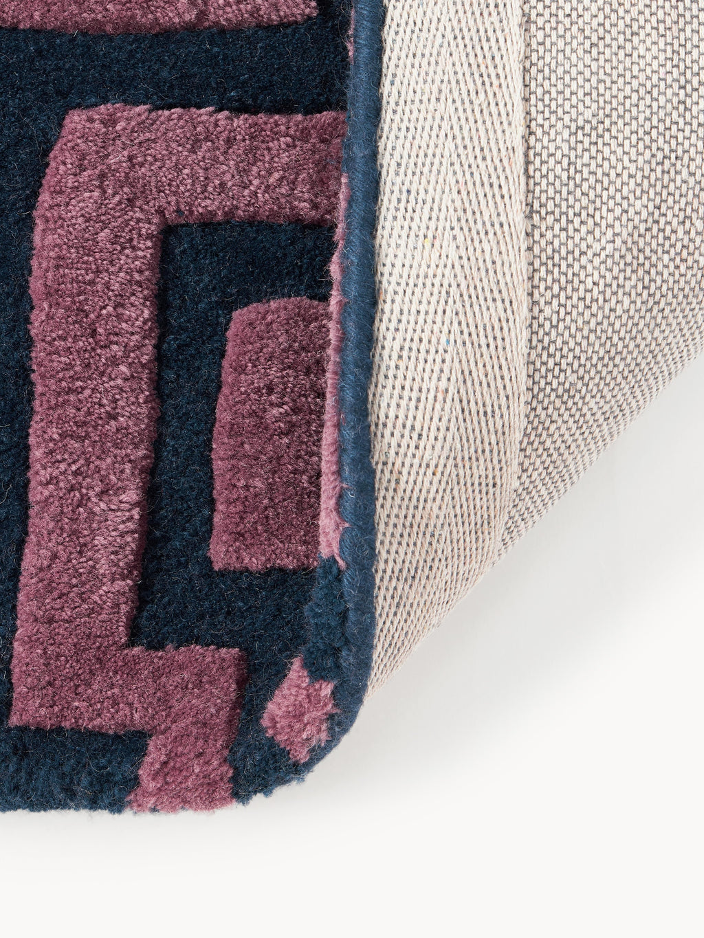 Monty High-Low Wool Rug, Hand-Tufted