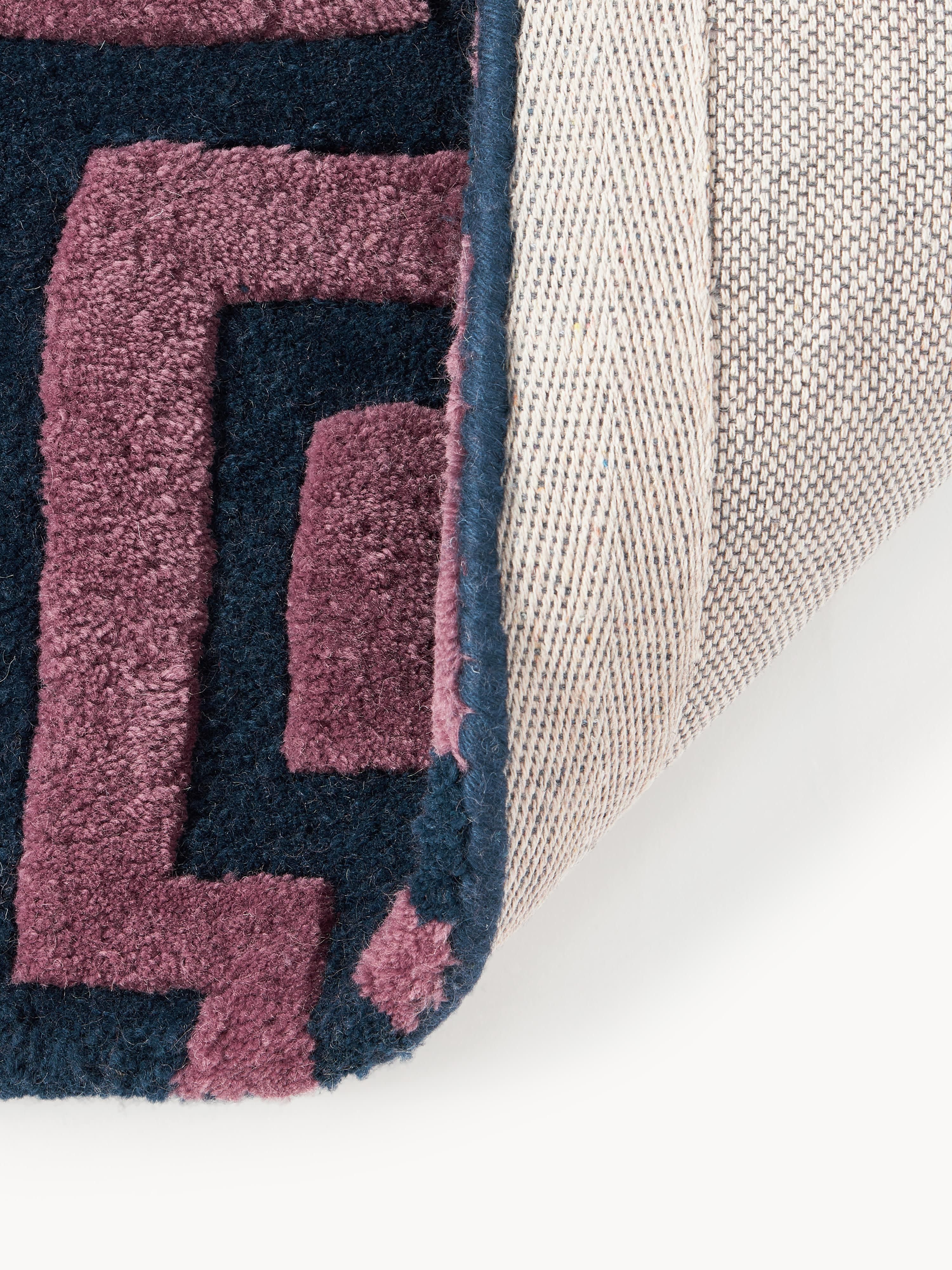 Monty High-Low Wool Rug, Hand-Tufted