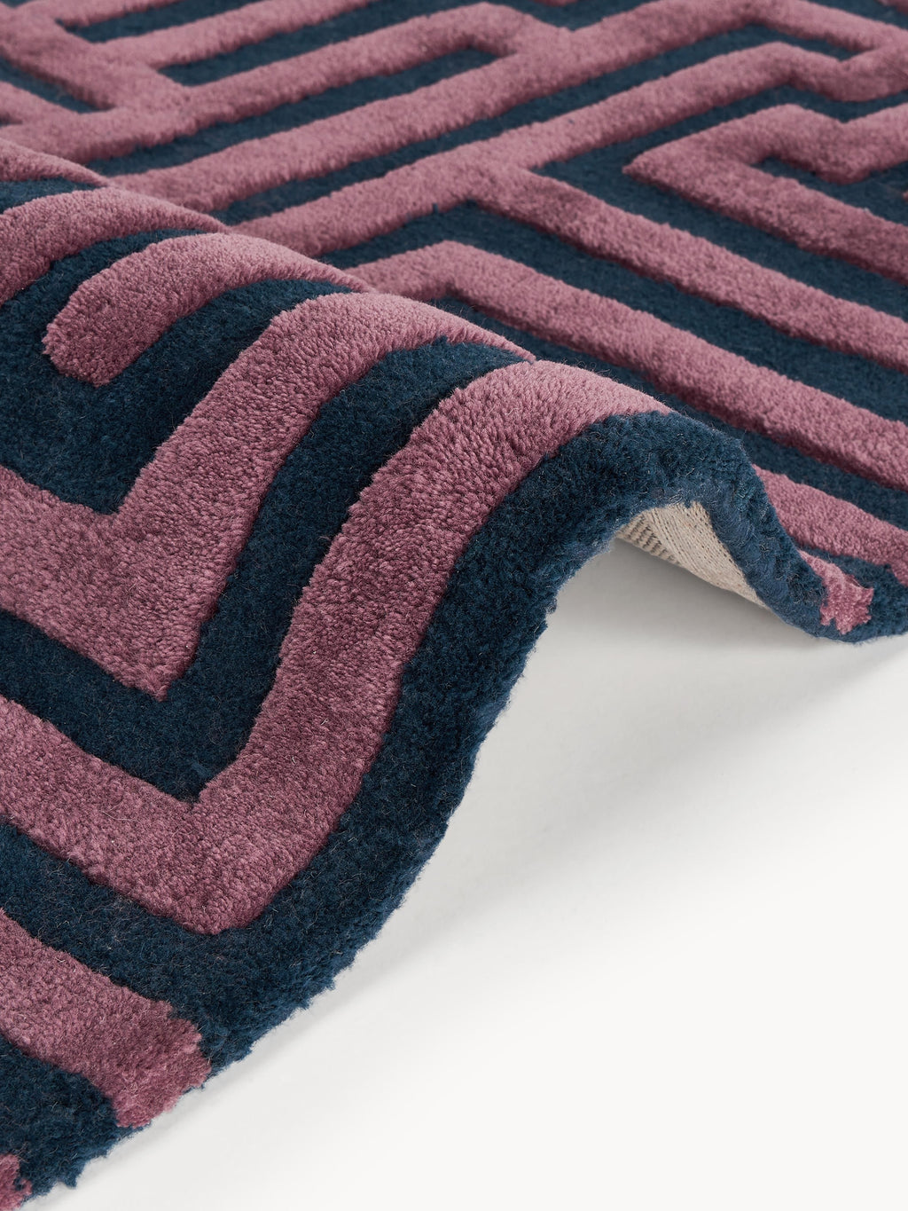 Monty High-Low Wool Rug, Hand-Tufted